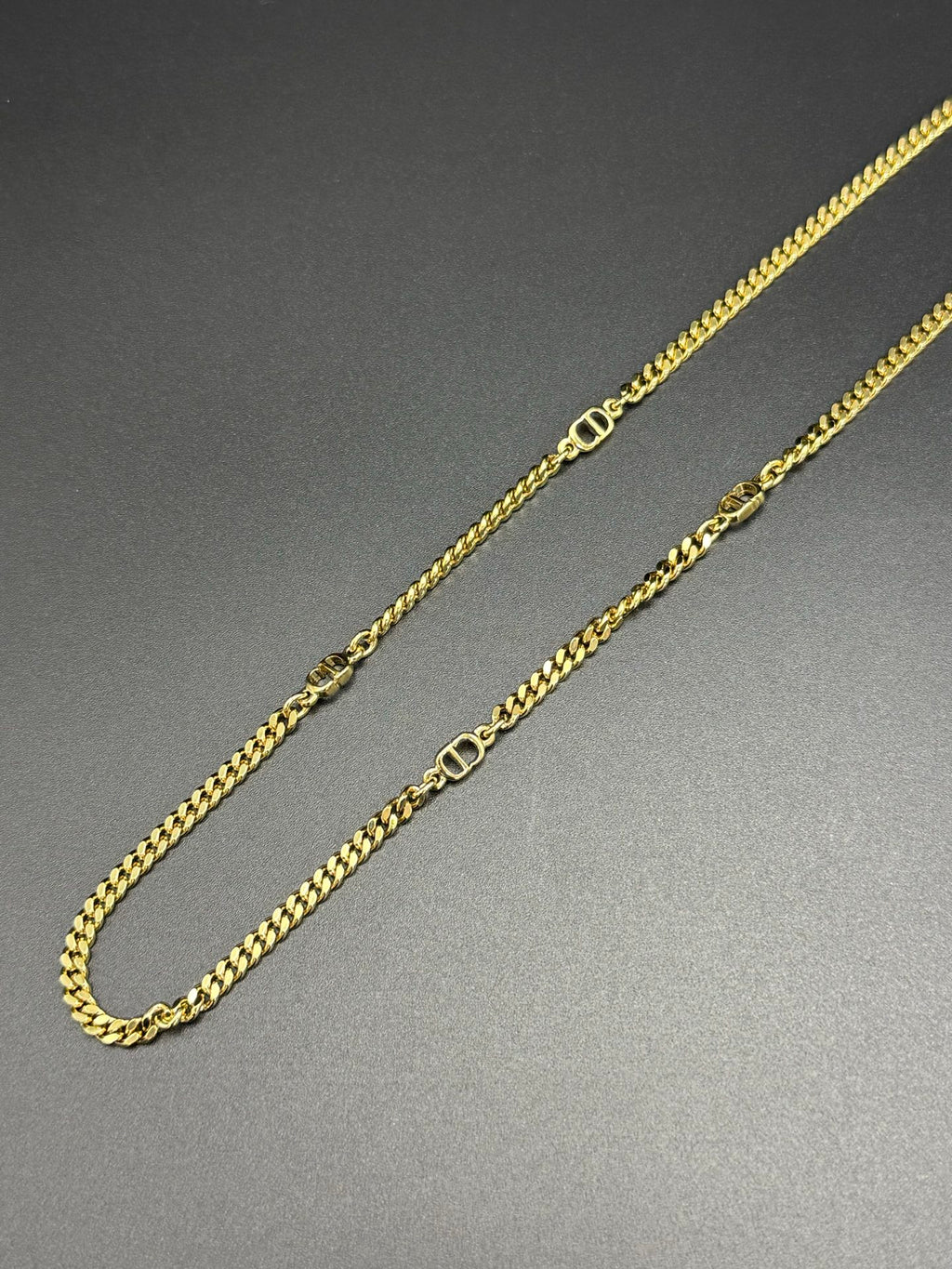 CHRISTIAN DIOR CD Logo Necklace