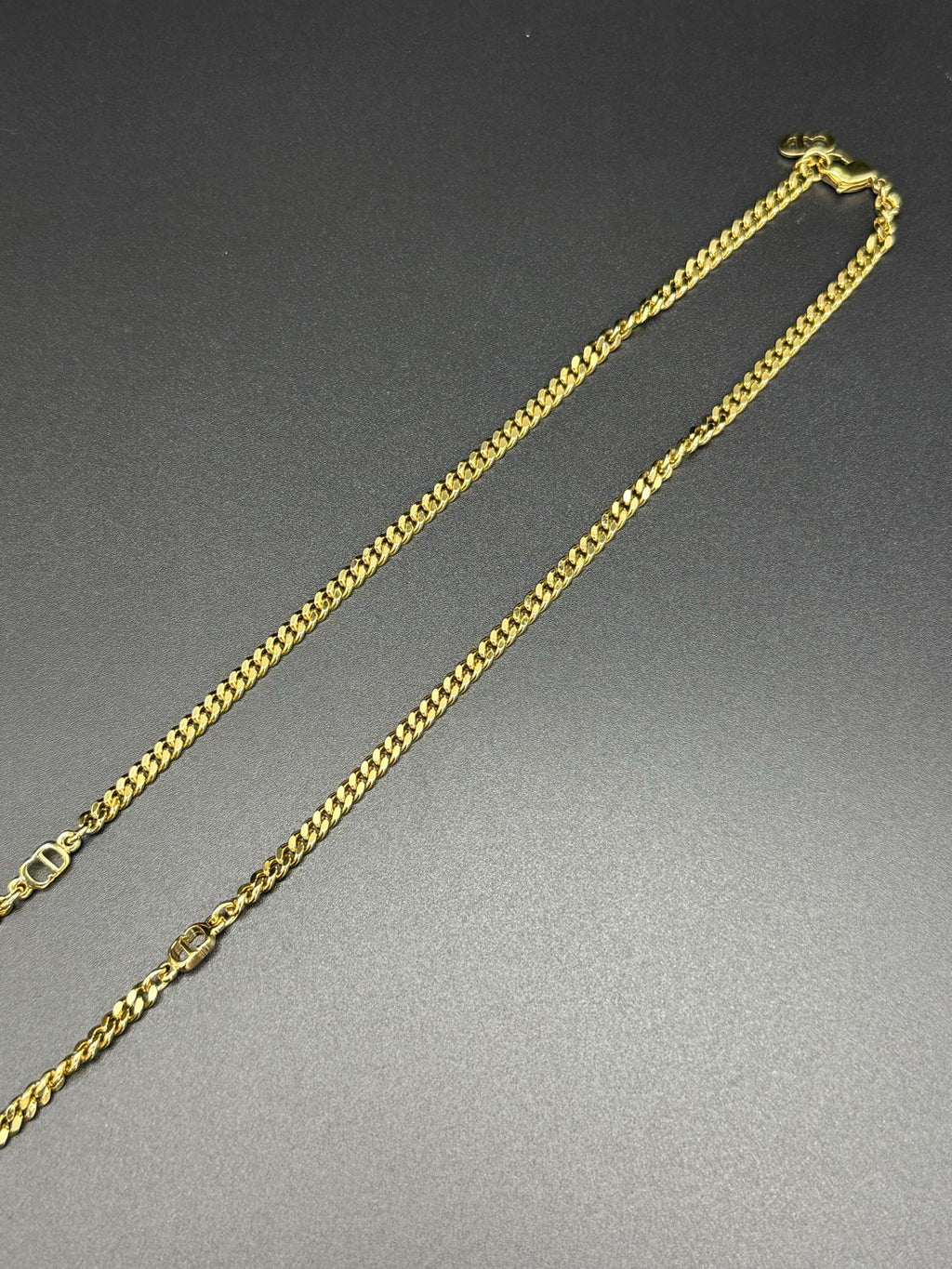 CHRISTIAN DIOR CD Logo Necklace