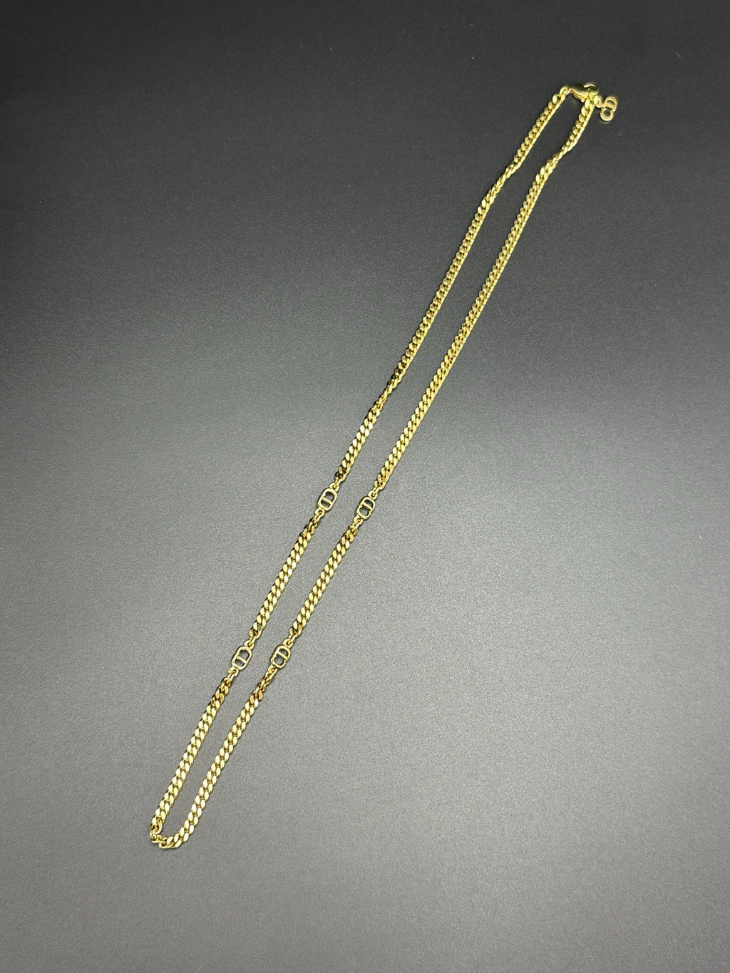 CHRISTIAN DIOR CD Logo Necklace