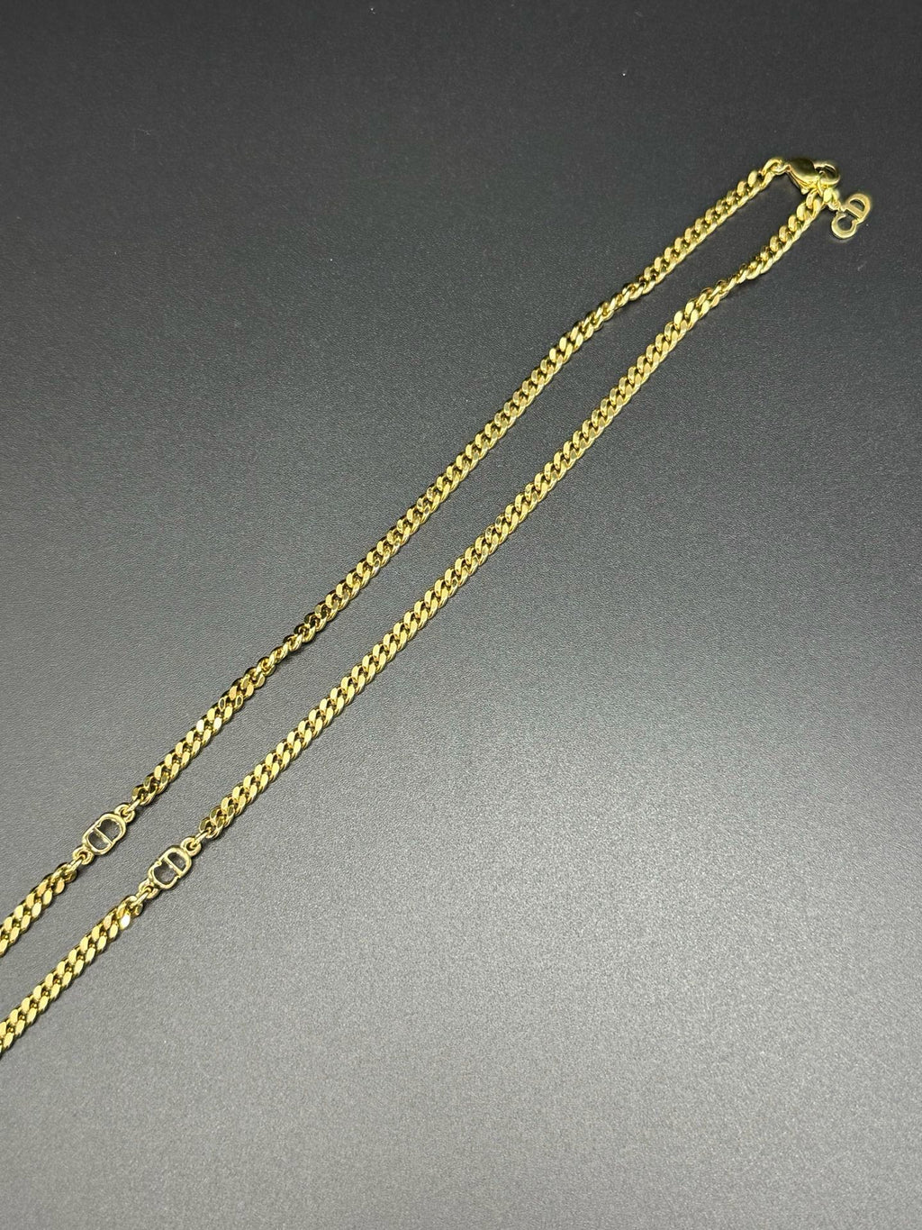 CHRISTIAN DIOR CD Logo Necklace