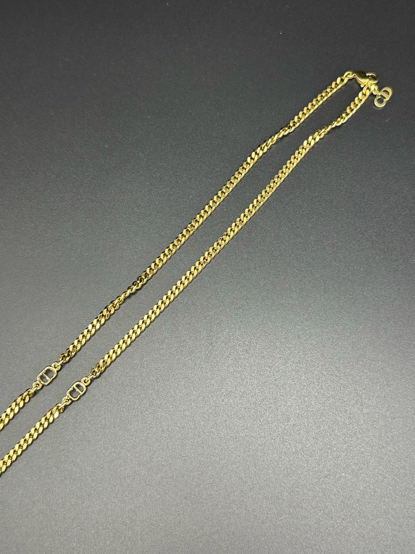 CHRISTIAN DIOR CD Logo Necklace