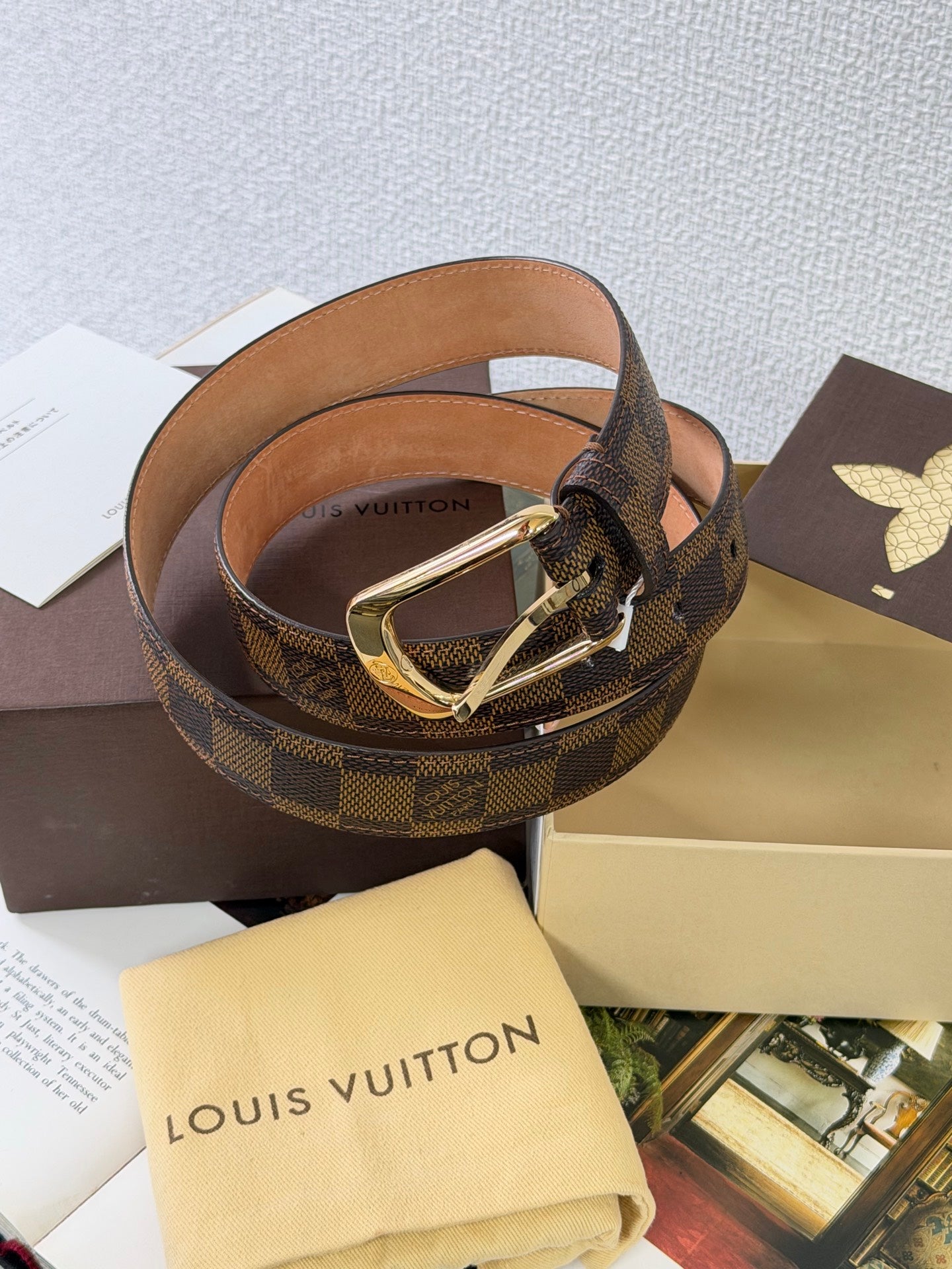 LOUIS VUITTON Monogram Belt