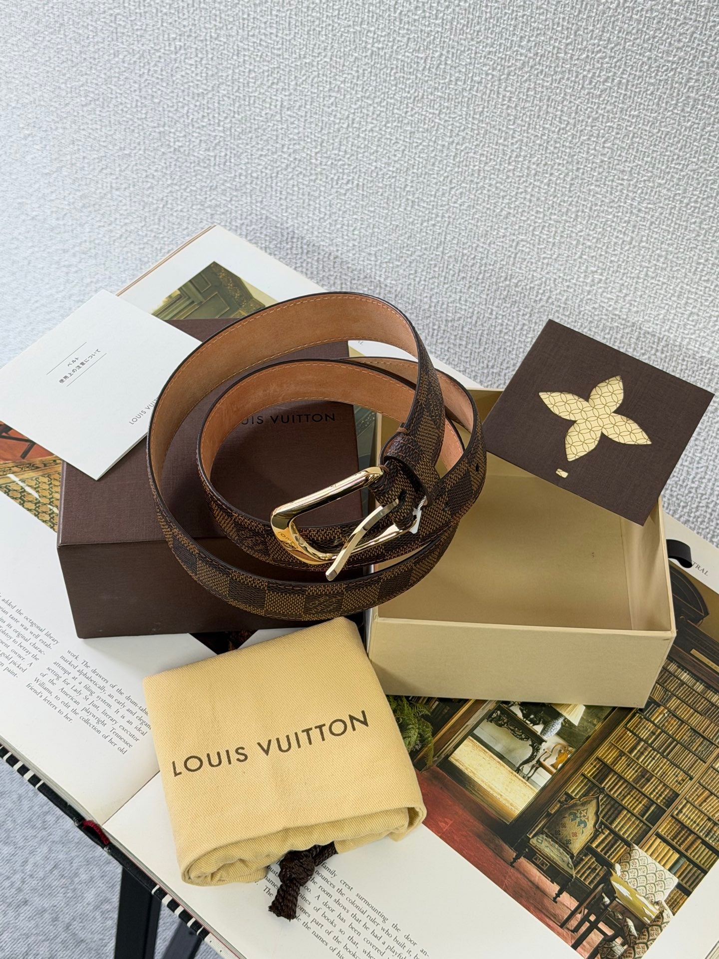 LOUIS VUITTON Monogram Belt