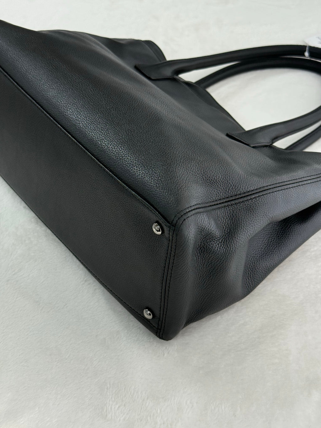 Chanel Shopping Bag Cerf Caviar Black Leather Tote