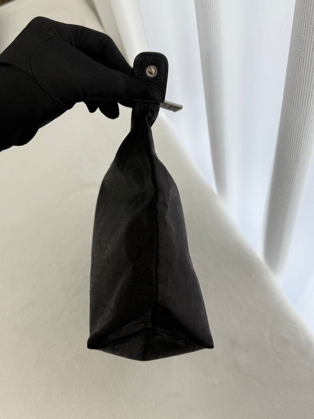 Chanel Shopping Bag Cerf Caviar Black Leather Tote