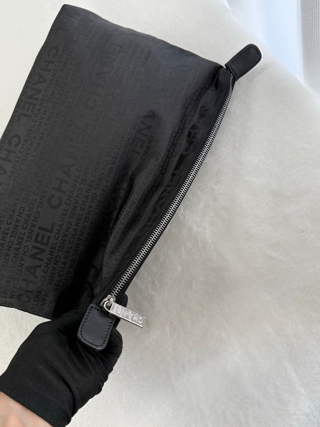 Chanel Shopping Bag Cerf Caviar Black Leather Tote