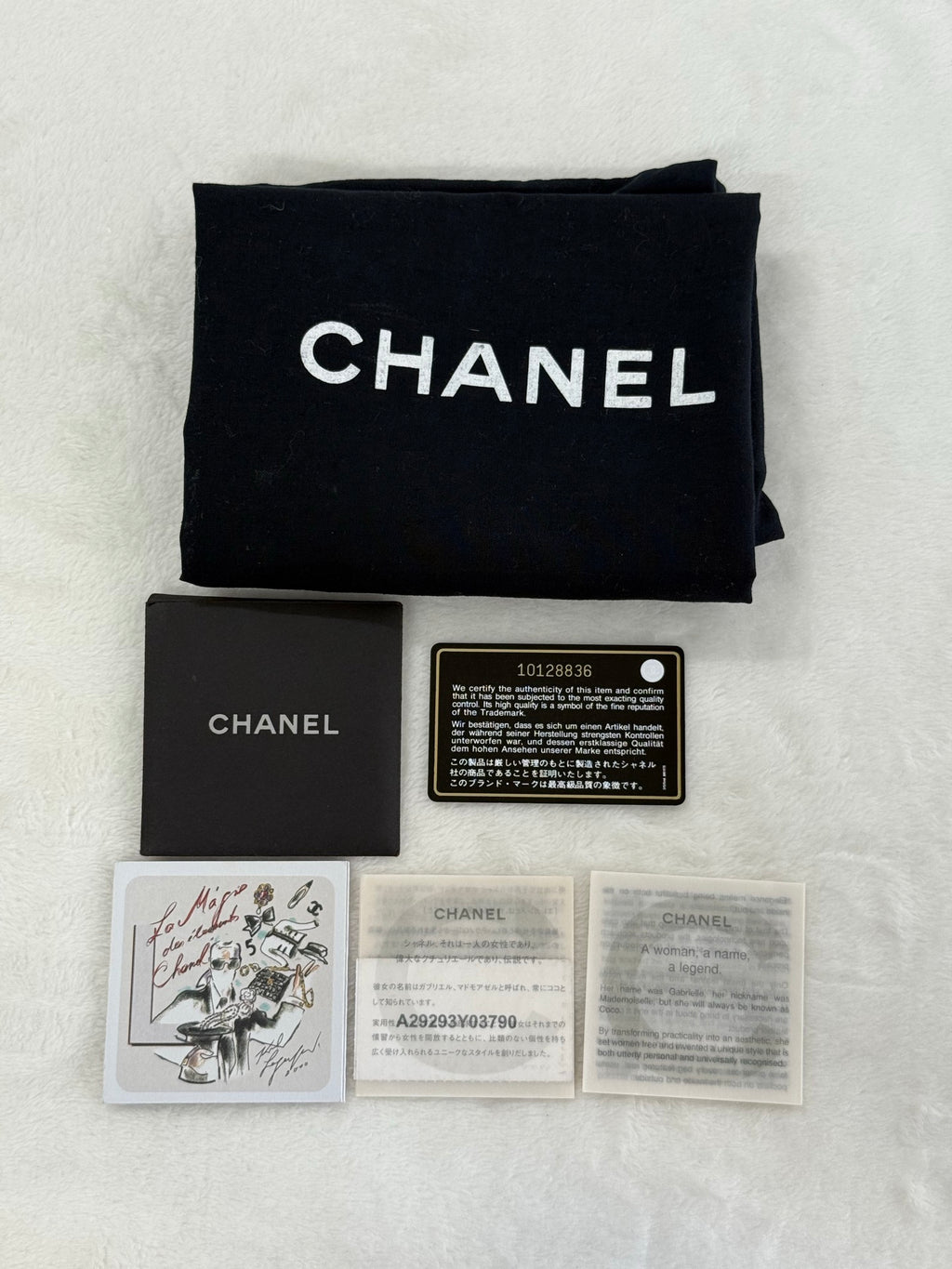 Chanel Shopping Bag Cerf Caviar Black Leather Tote
