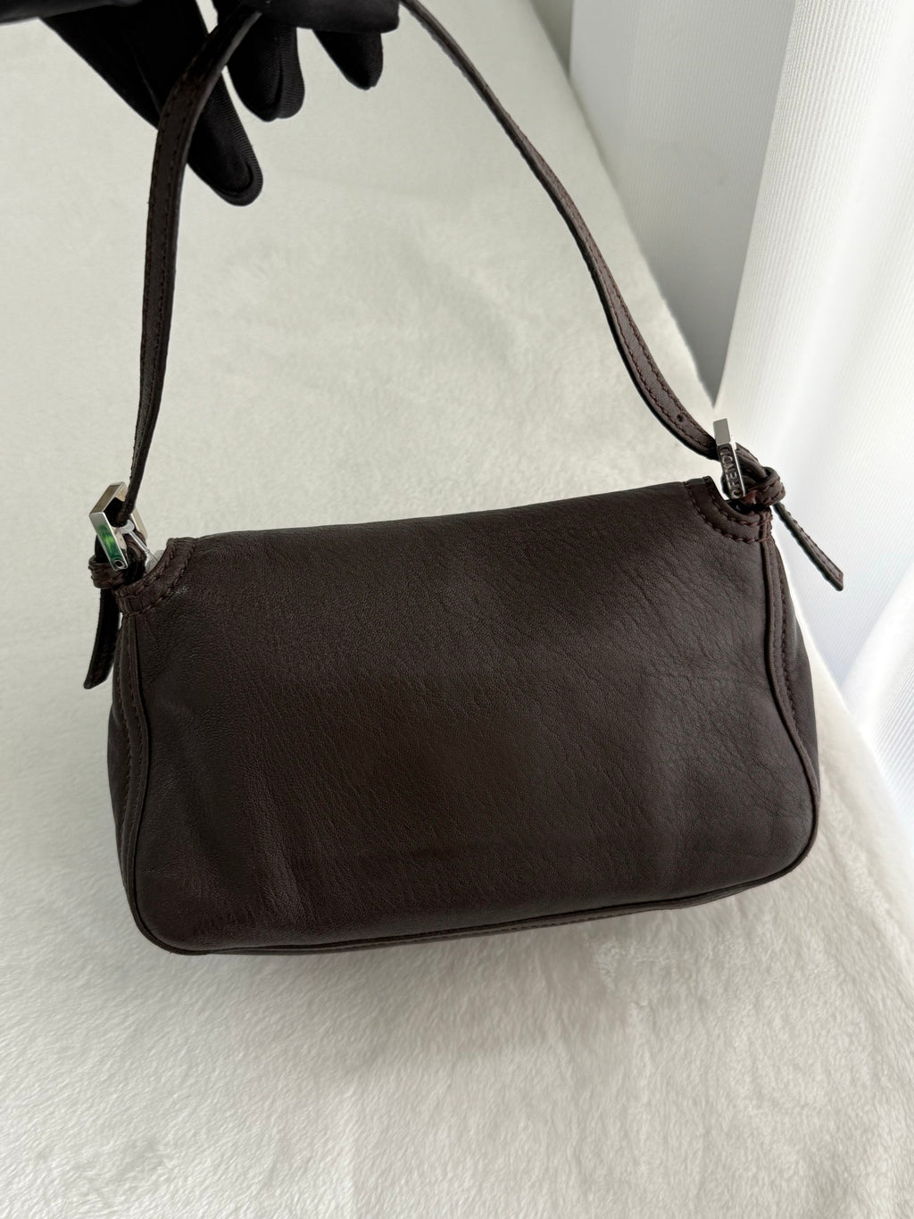 FENDI  Brown Genuine Handbag