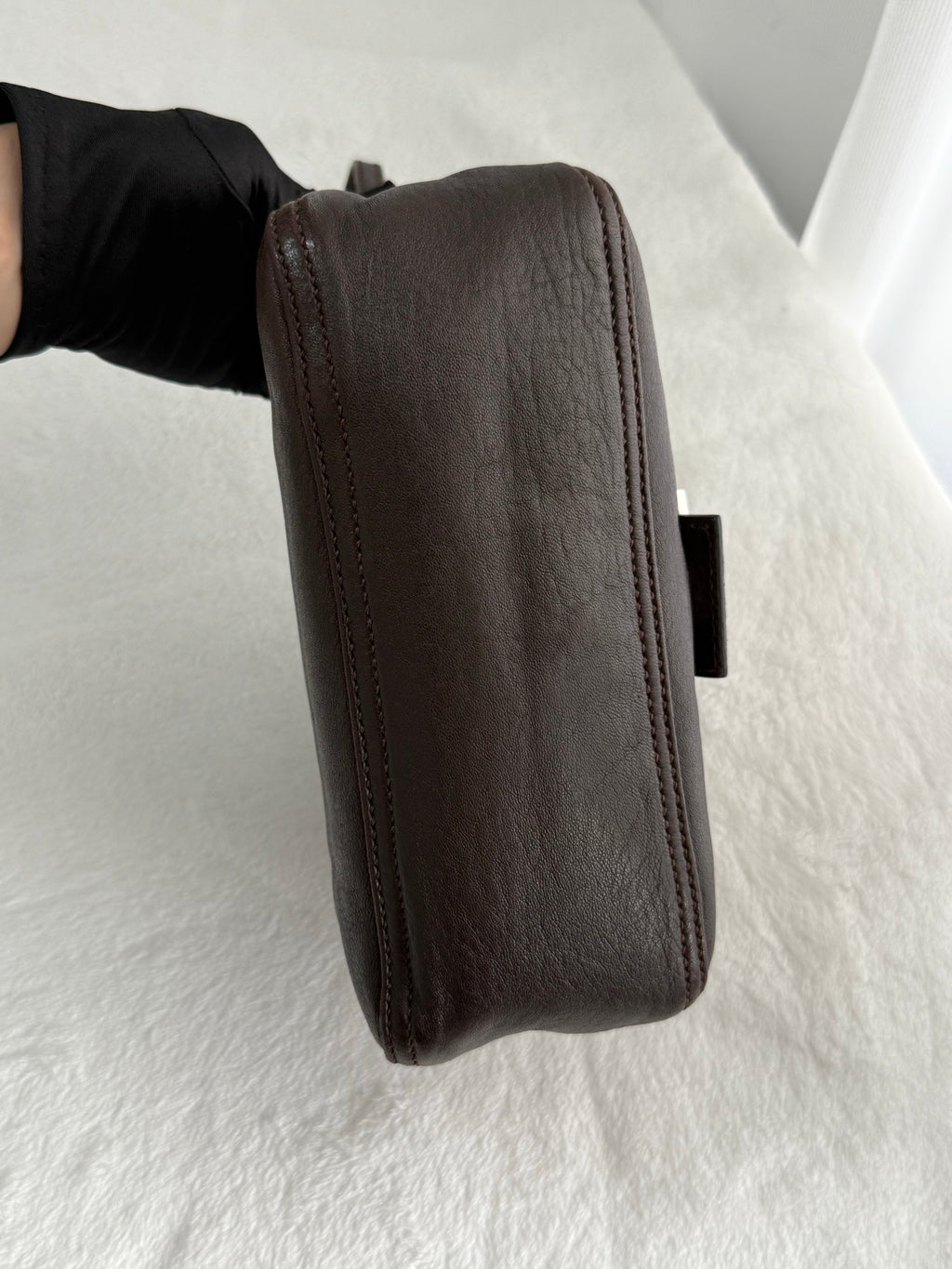 FENDI  Brown Genuine Handbag