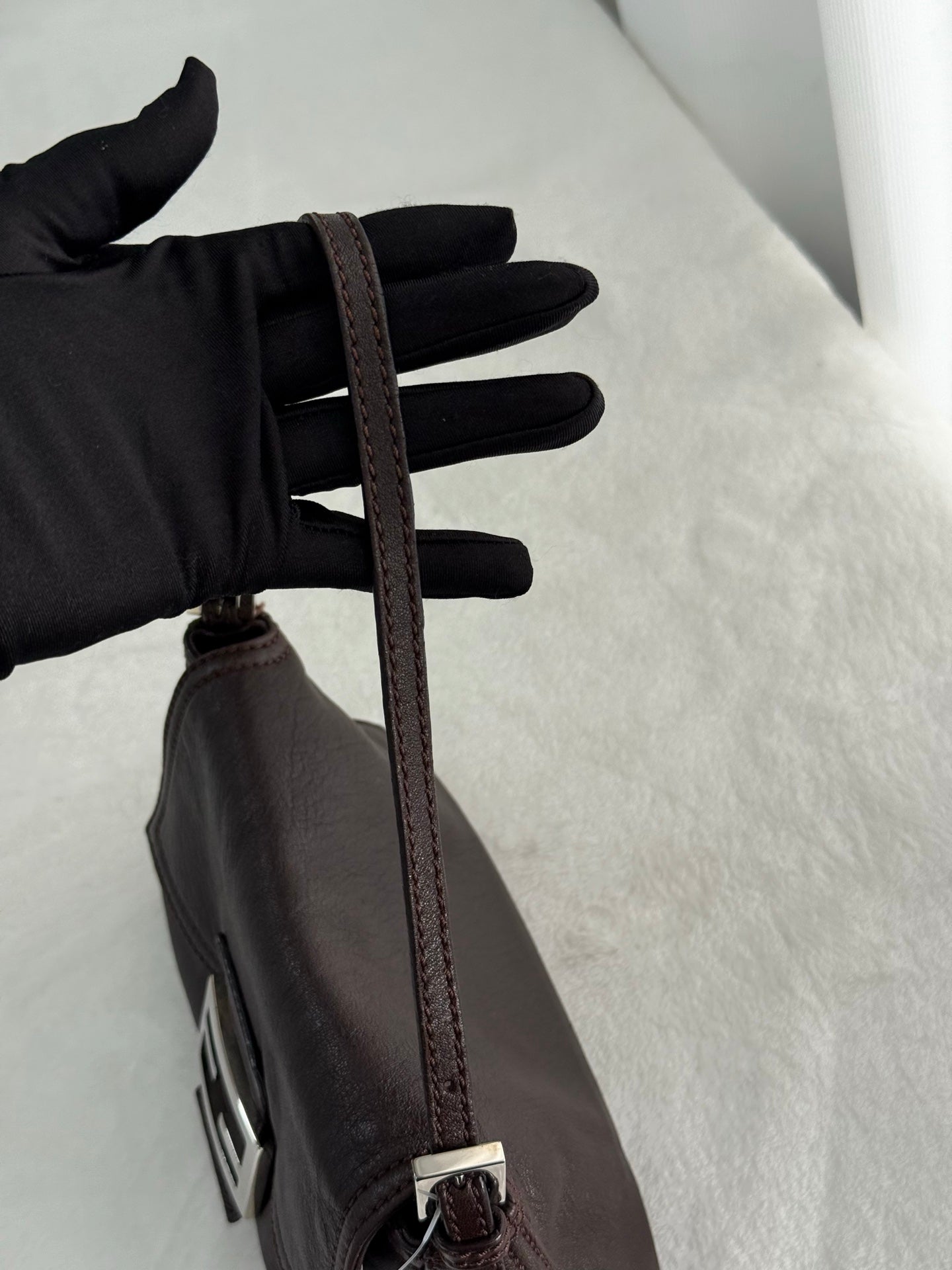 FENDI  Brown Genuine Handbag