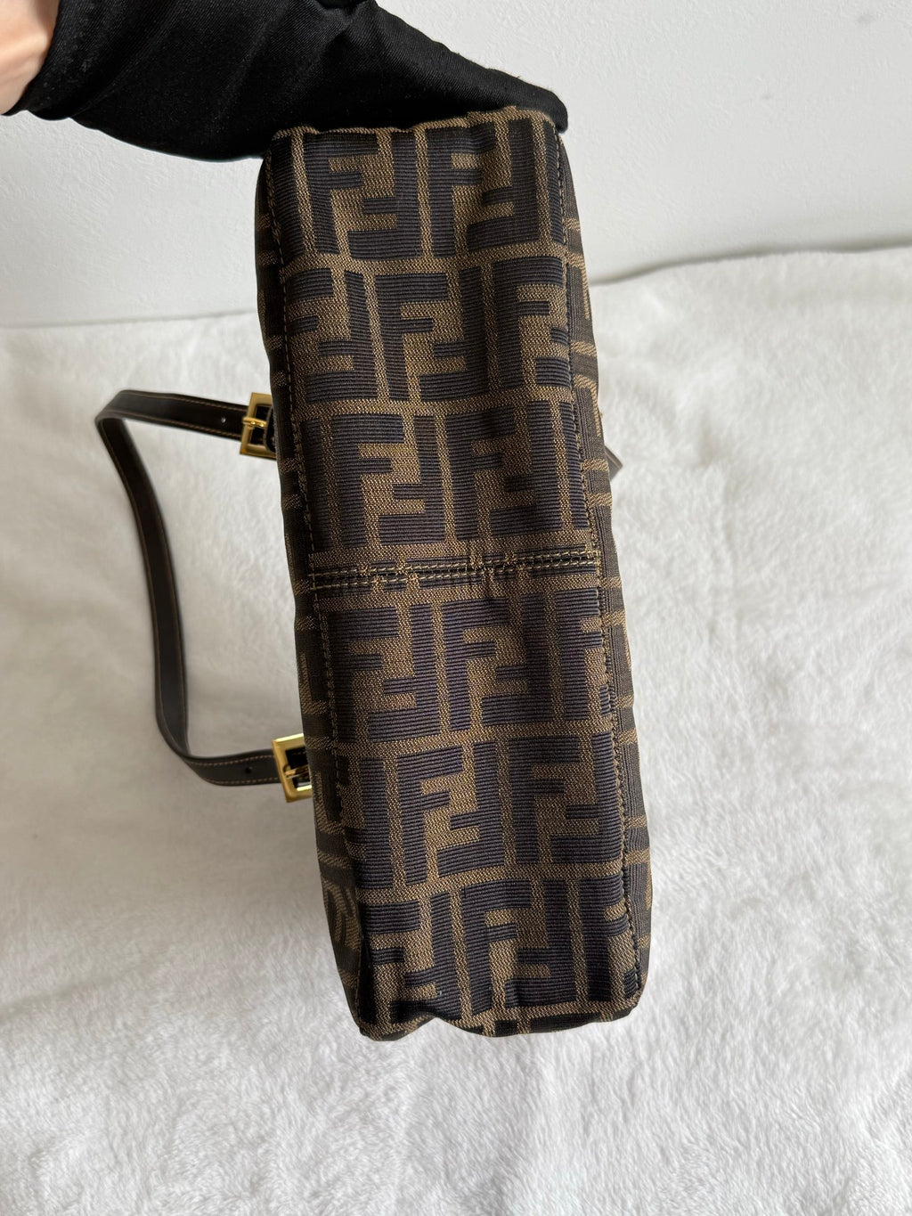 FENDI ZUCCA Baguette Handbag
