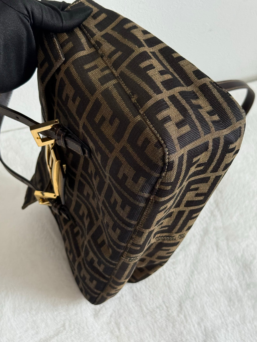 FENDI ZUCCA Baguette Handbag