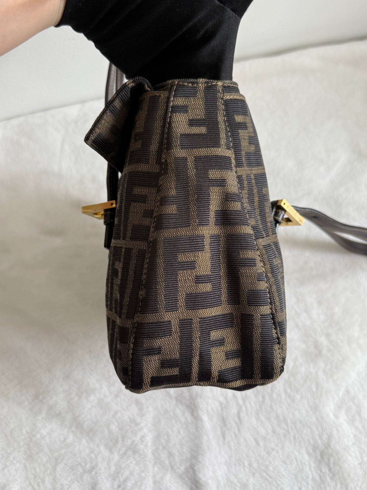 FENDI ZUCCA Baguette Handbag