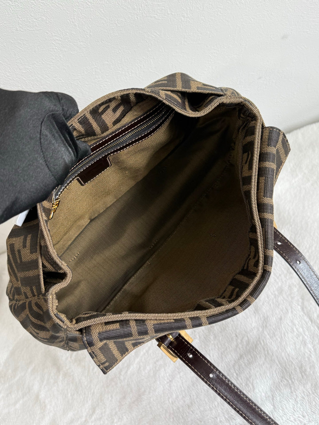 FENDI ZUCCA Baguette Handbag