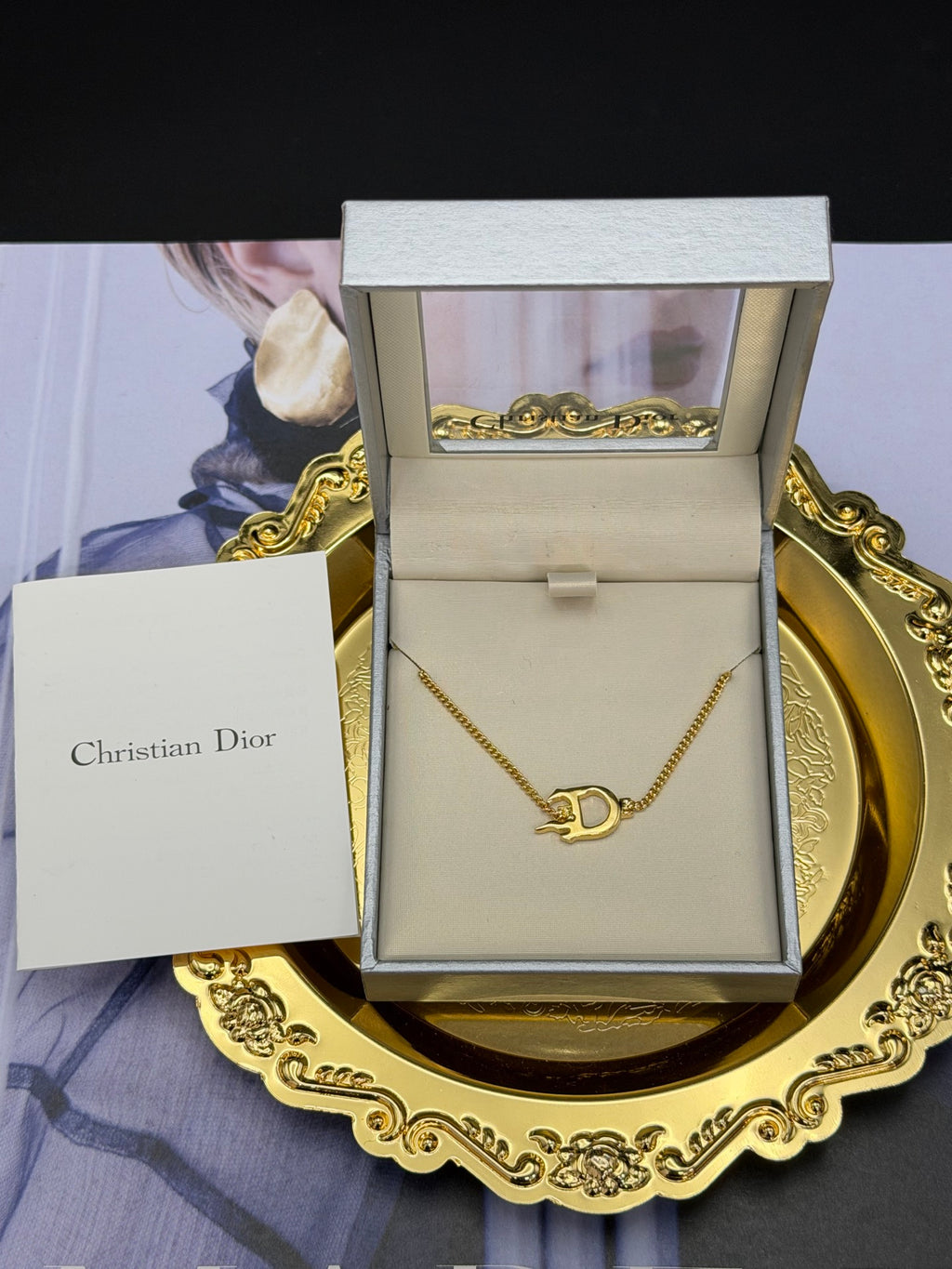 CHRISTIAN DIOR  CD Necklace