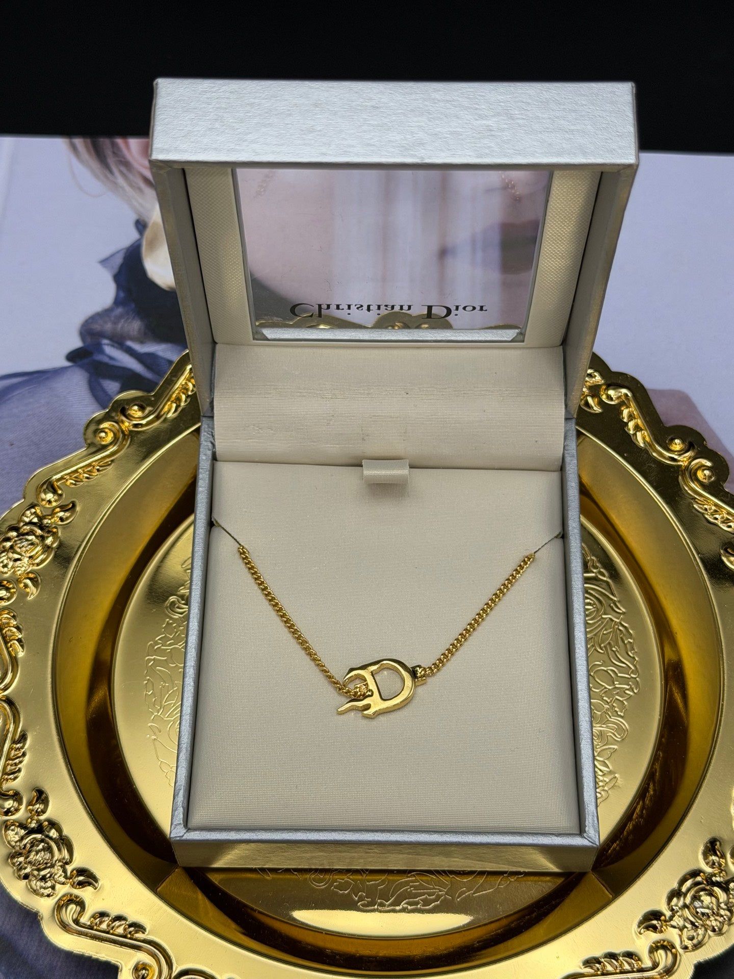 CHRISTIAN DIOR  CD Necklace