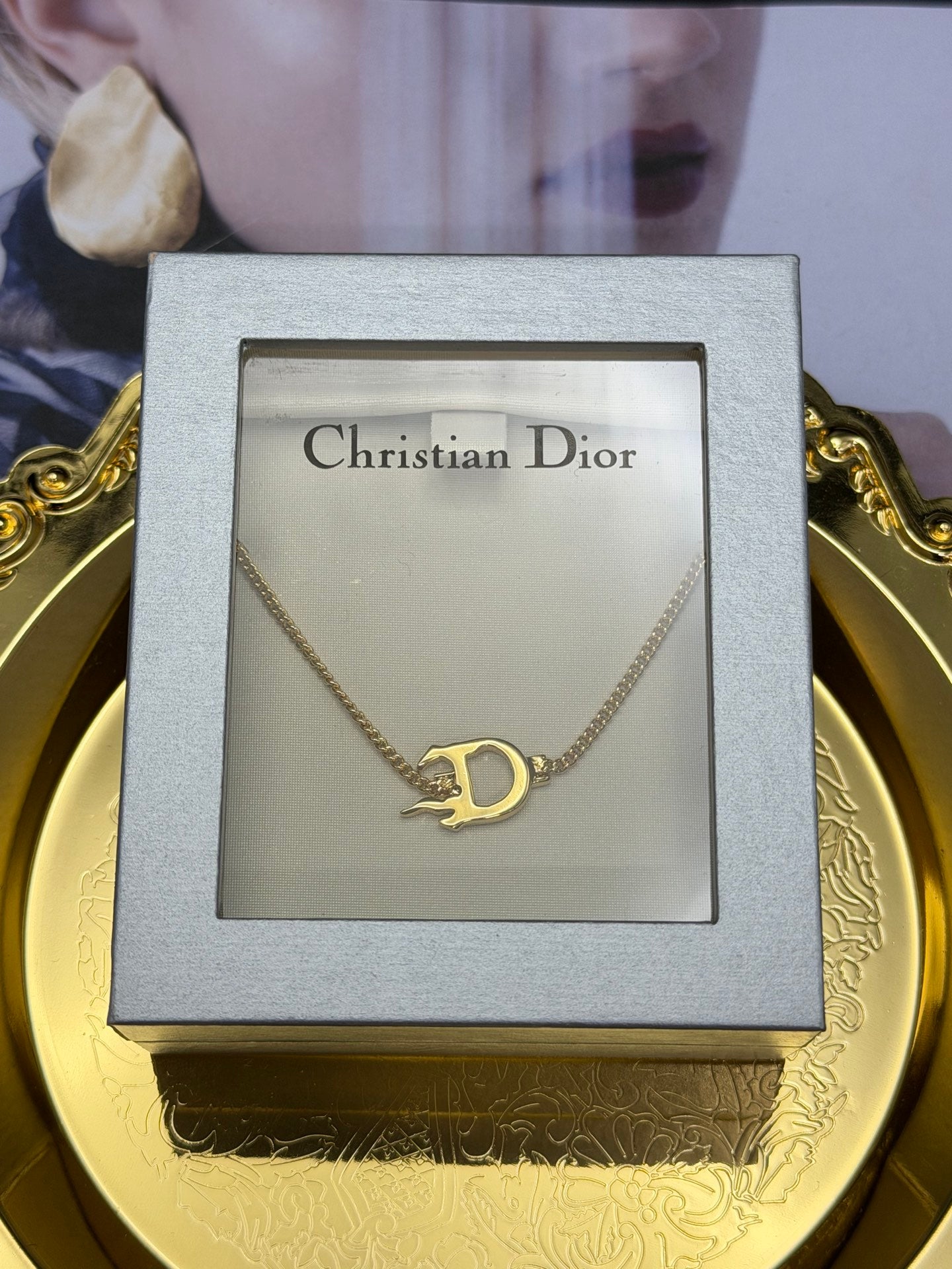 CHRISTIAN DIOR  CD Necklace