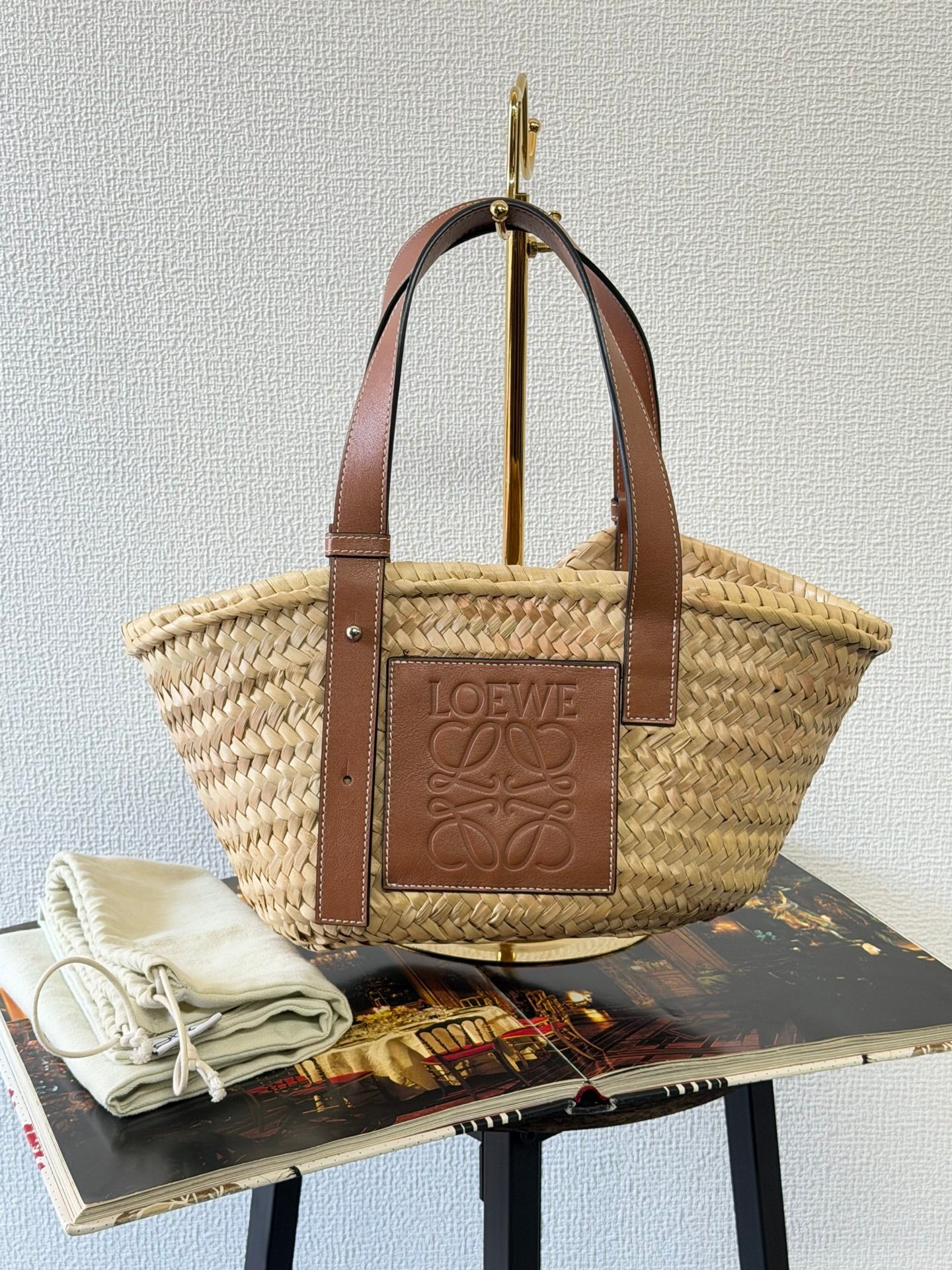 LOEWE Raffia Basket Bag