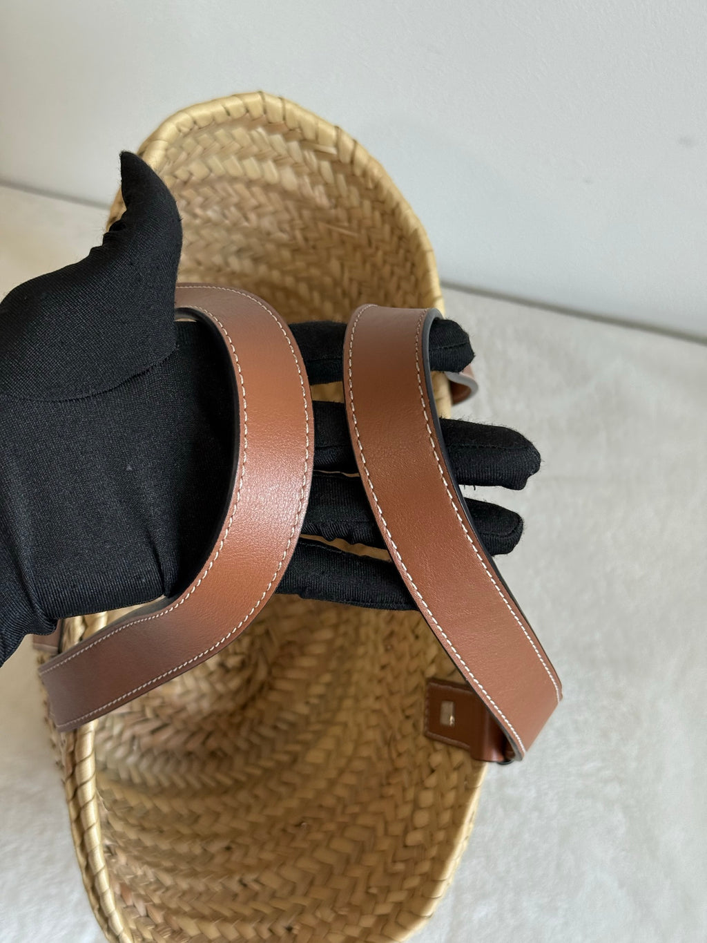 LOEWE Raffia Basket Bag
