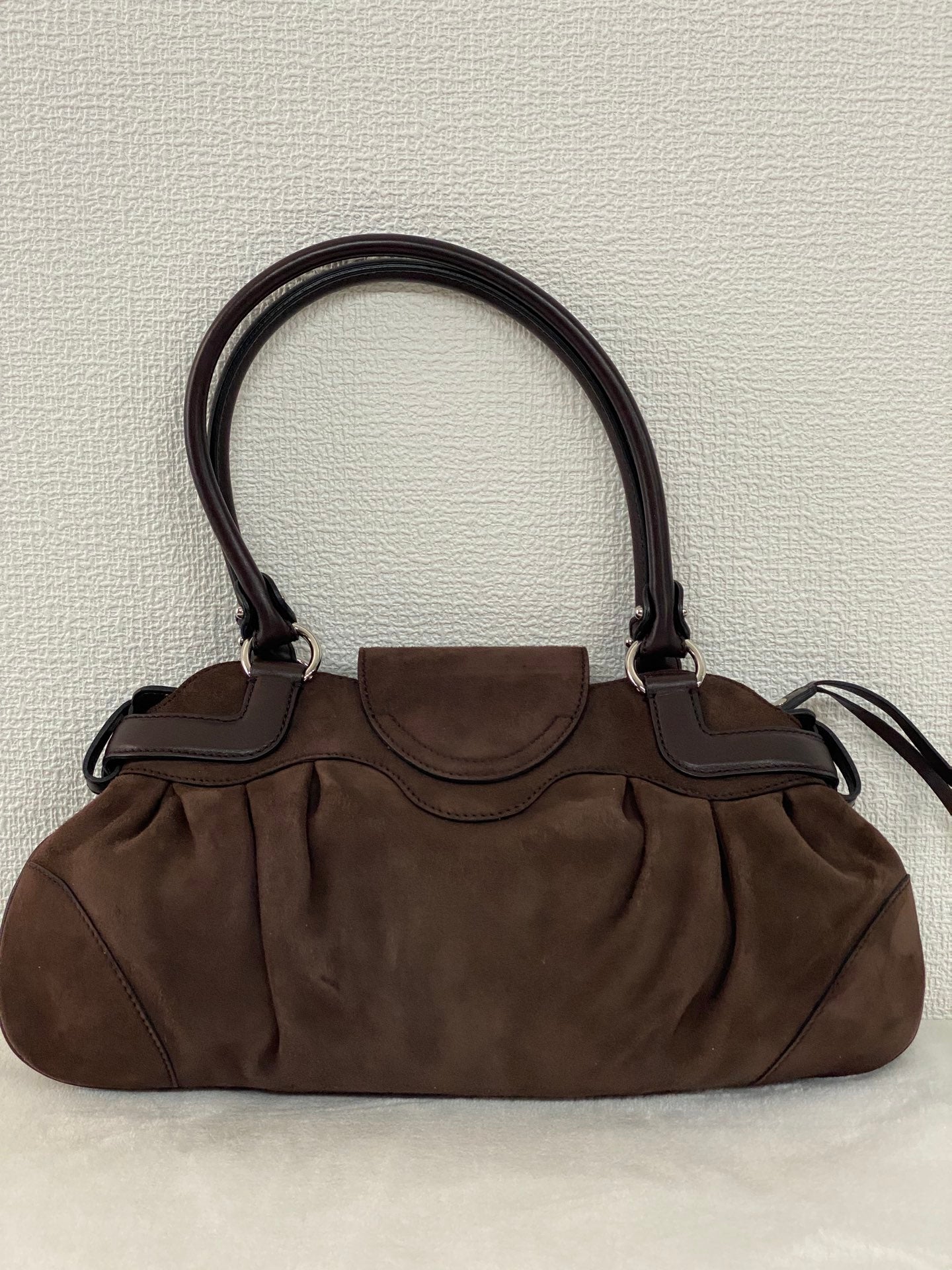 FERRAGAMO Suede Handbag