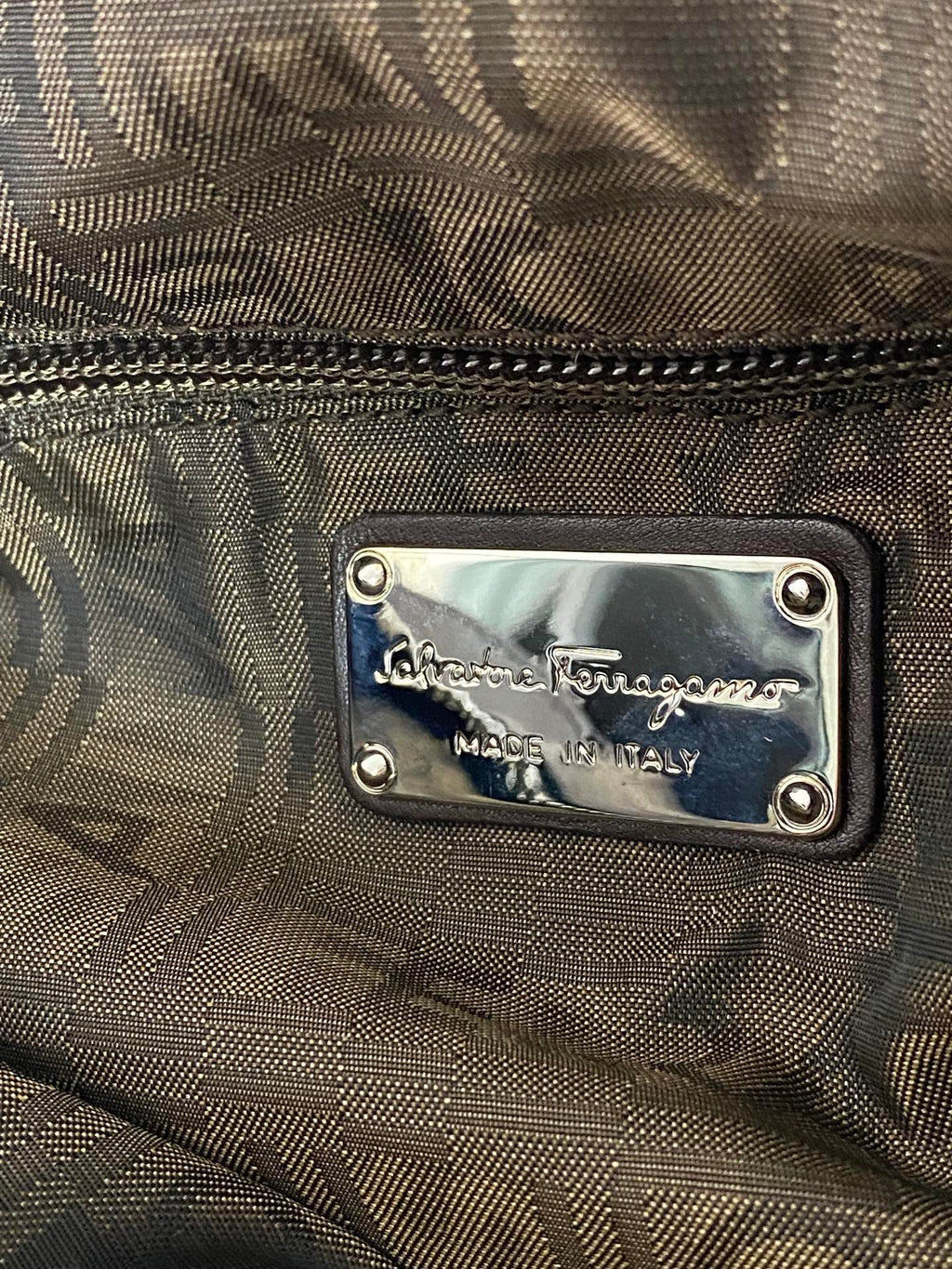 FERRAGAMO Suede Handbag