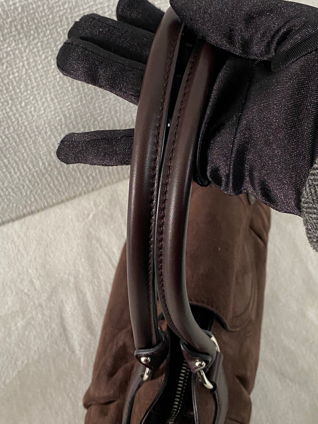 FERRAGAMO Suede Handbag