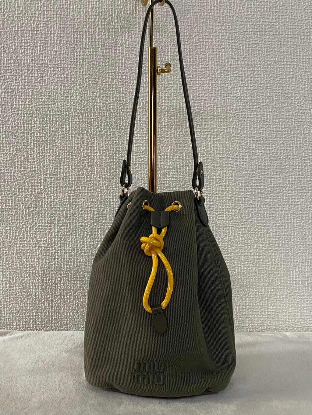 MIUMIU Canvas Bucket Handbag