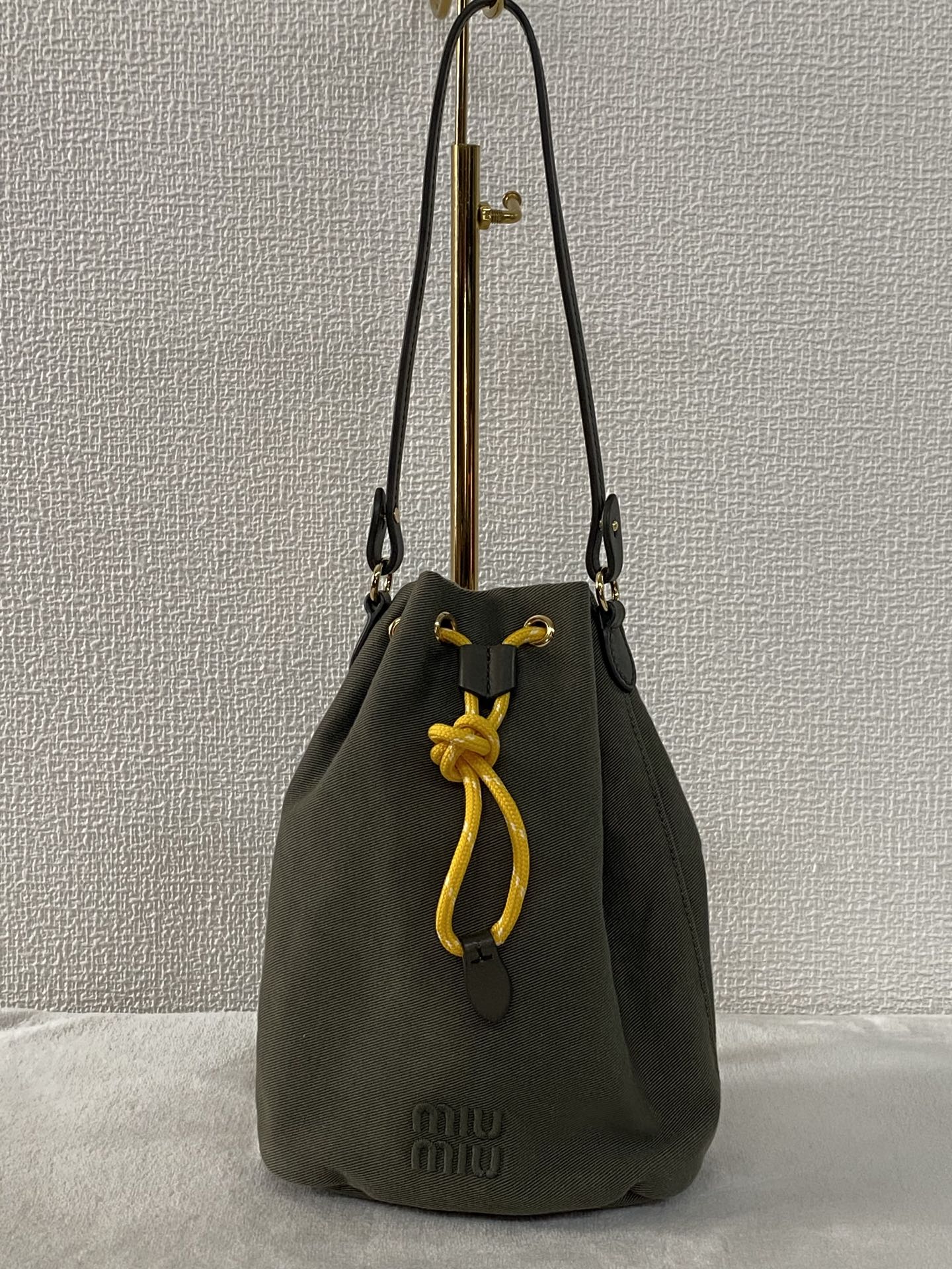 MIUMIU Canvas Bucket Handbag