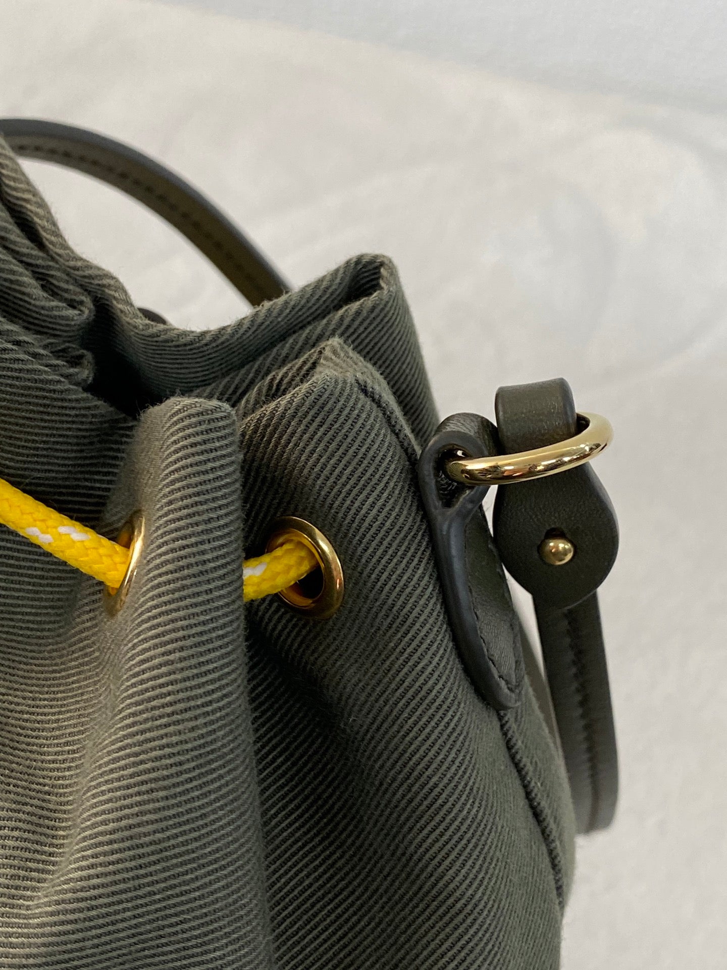 MIUMIU Canvas Bucket Handbag