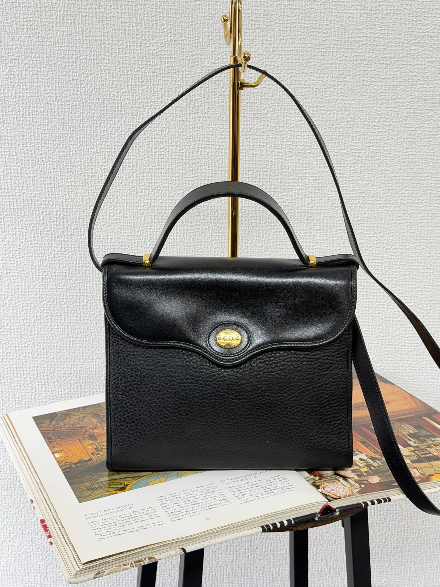 CHRISTIAN DIOR 2way Kelly Caiver Handbag