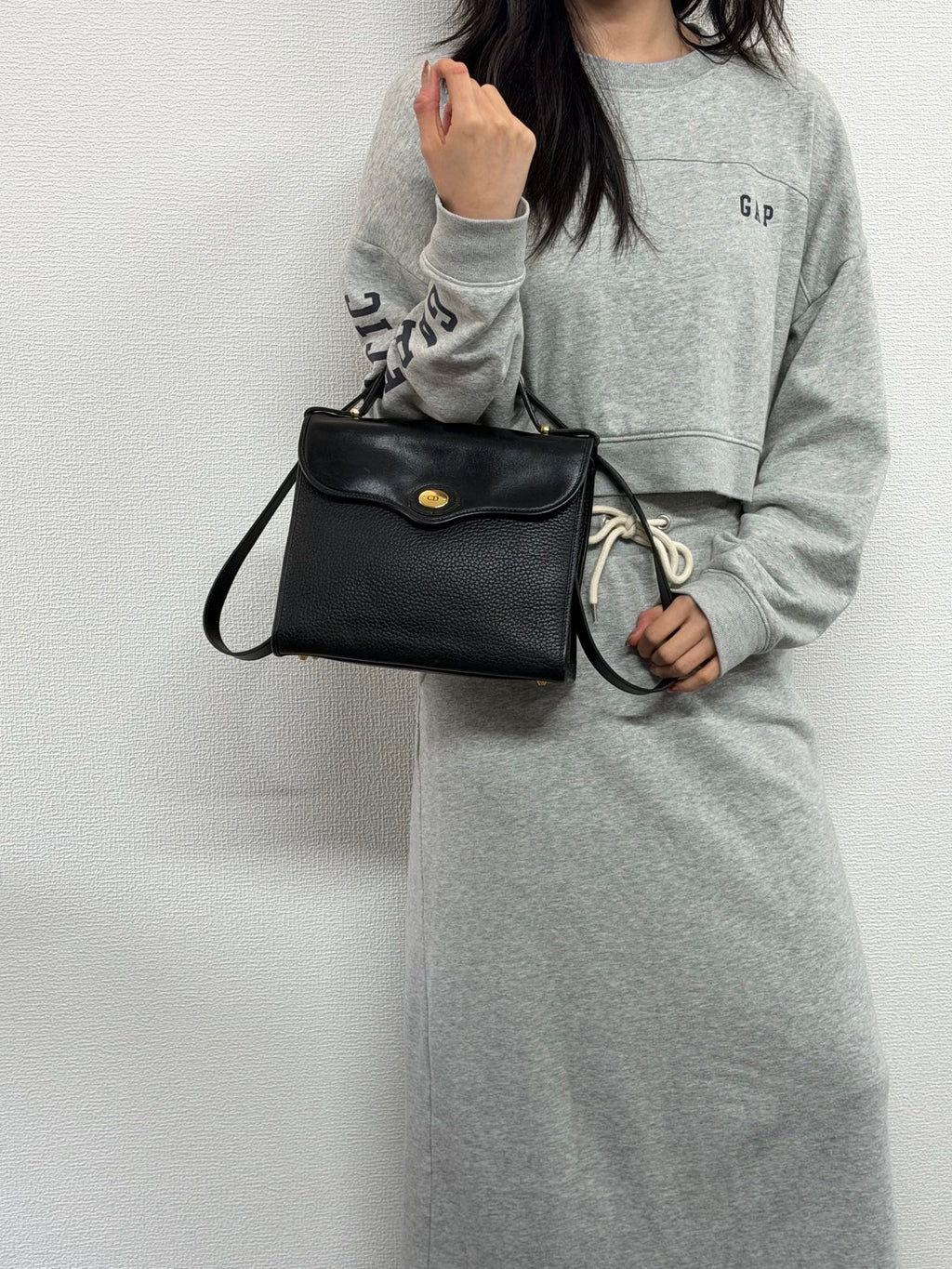 CHRISTIAN DIOR 2way Kelly Caiver Handbag
