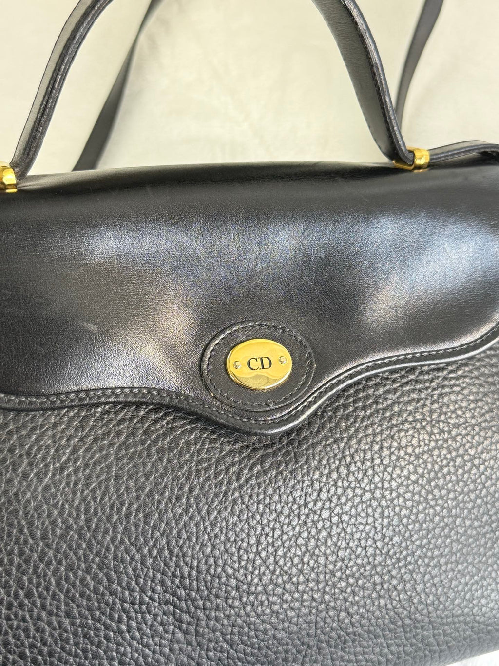 CHRISTIAN DIOR 2way Kelly Caiver Handbag