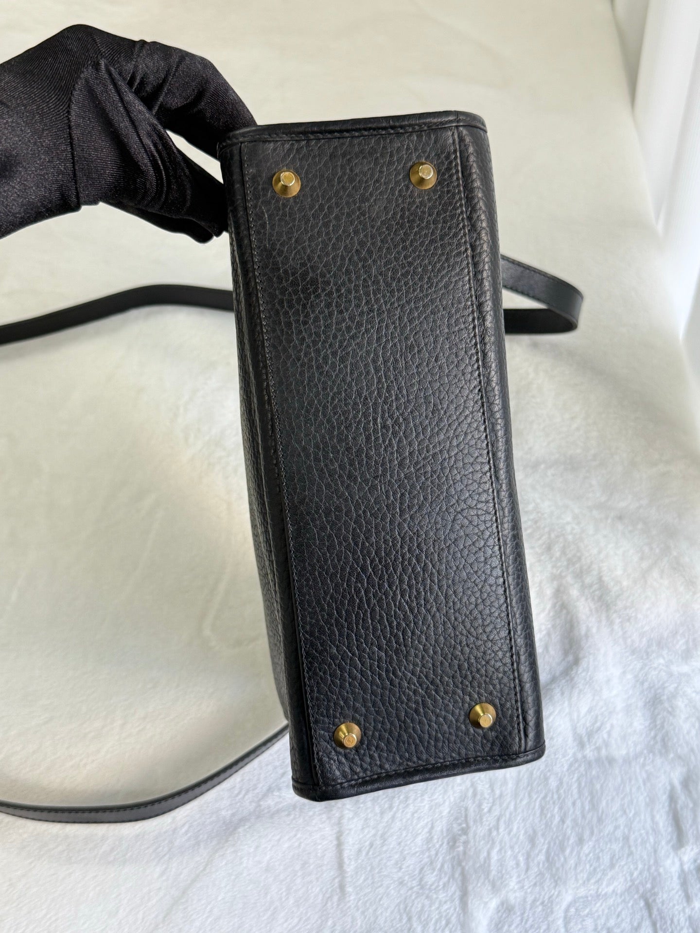 CHRISTIAN DIOR 2way Kelly Caiver Handbag