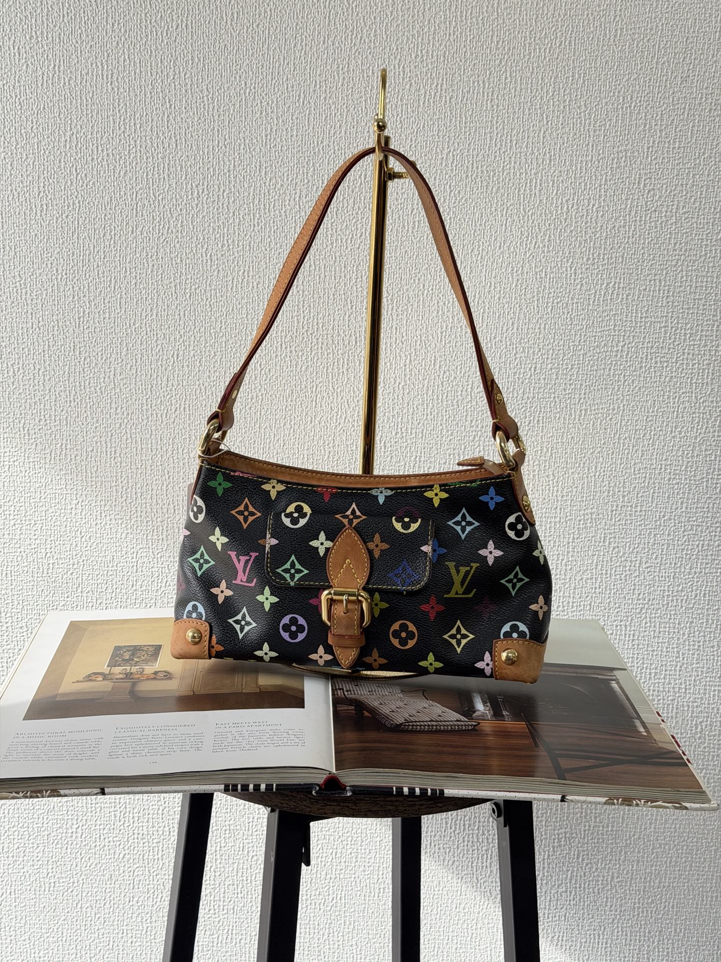 LOUIS VUITTON x Murakami Takashi Multicolor Black Cambridge Bag