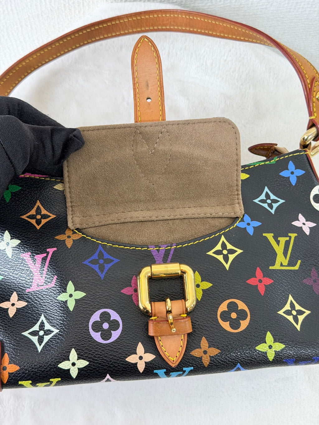 LOUIS VUITTON x Murakami Takashi Multicolor Black Cambridge Bag