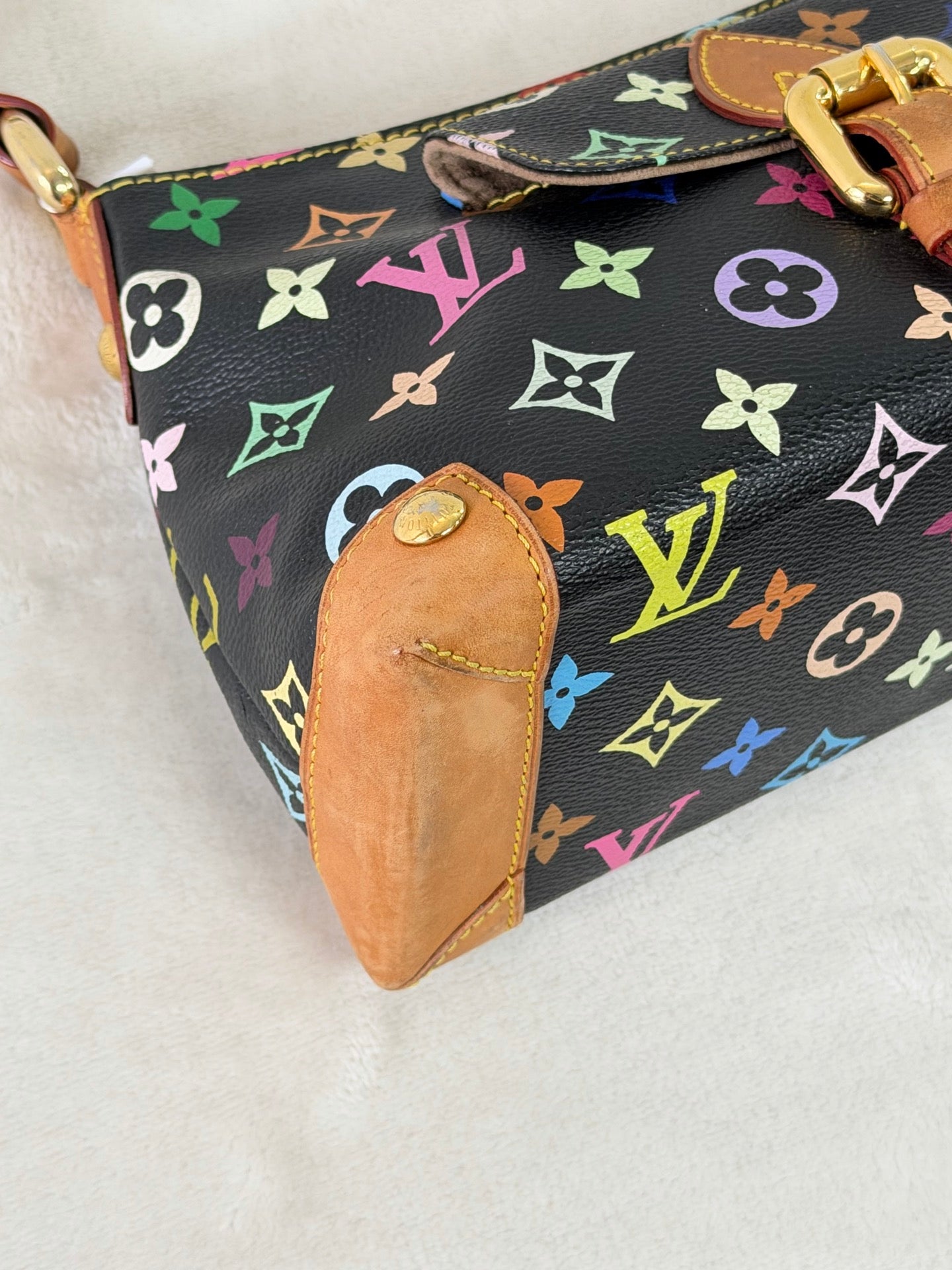 LOUIS VUITTON x Murakami Takashi Multicolor Black Cambridge Bag