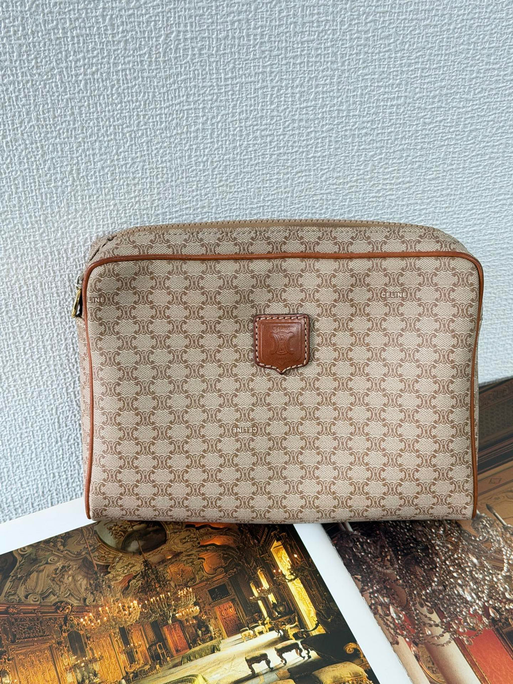 CELINE Macadam Beige Clutch