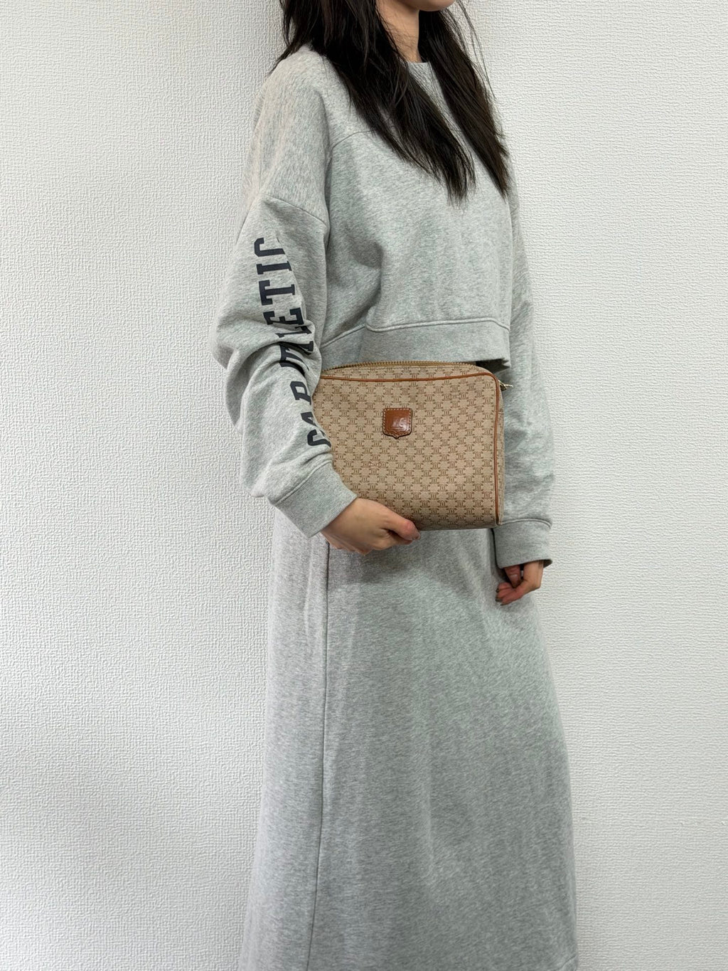 CELINE Macadam Beige Clutch