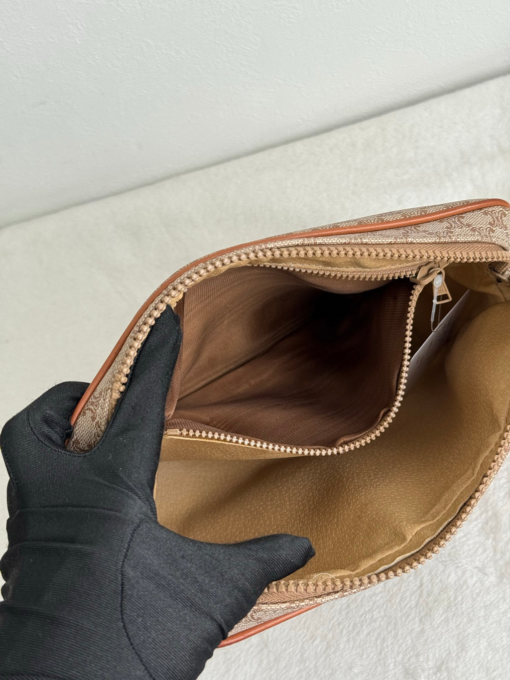 CELINE Macadam Beige Clutch