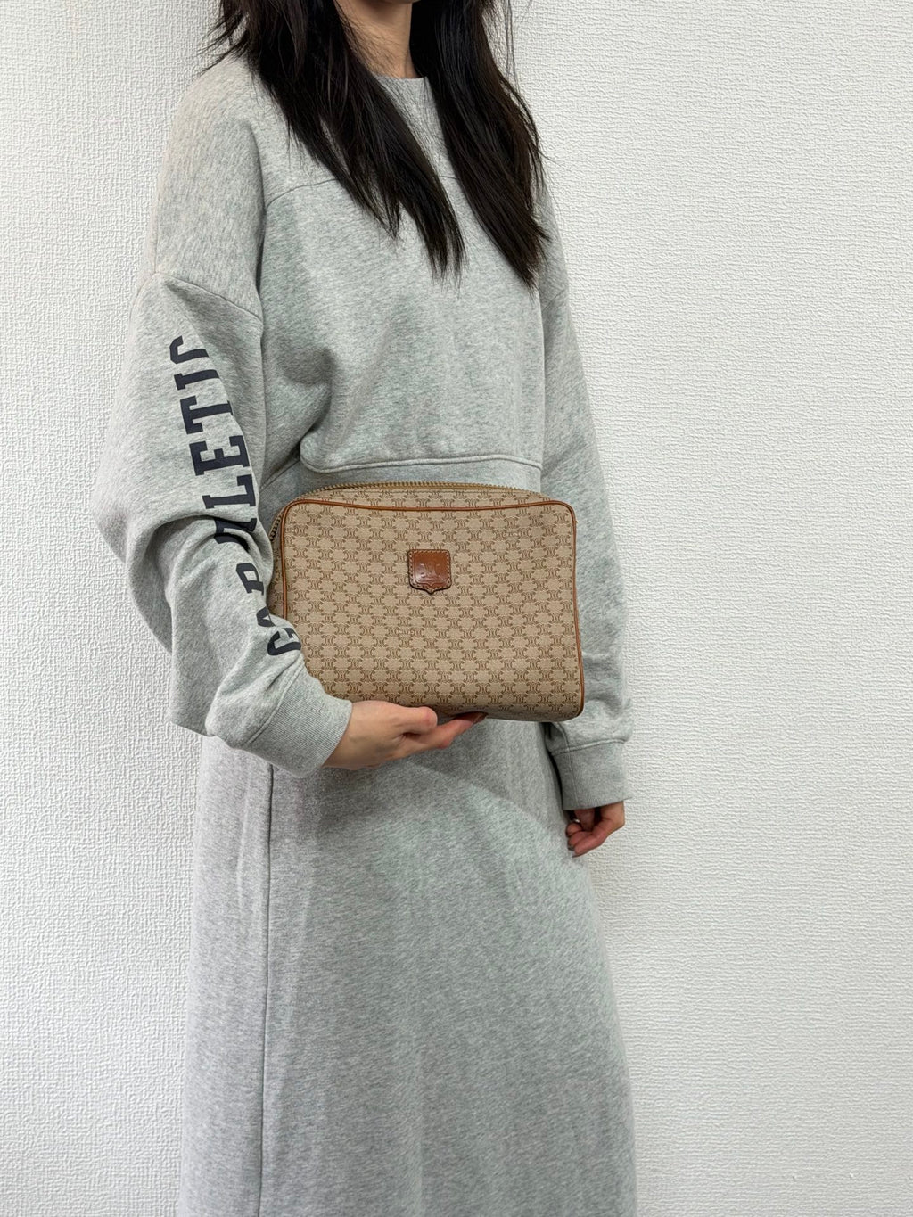 CELINE Macadam Beige Clutch