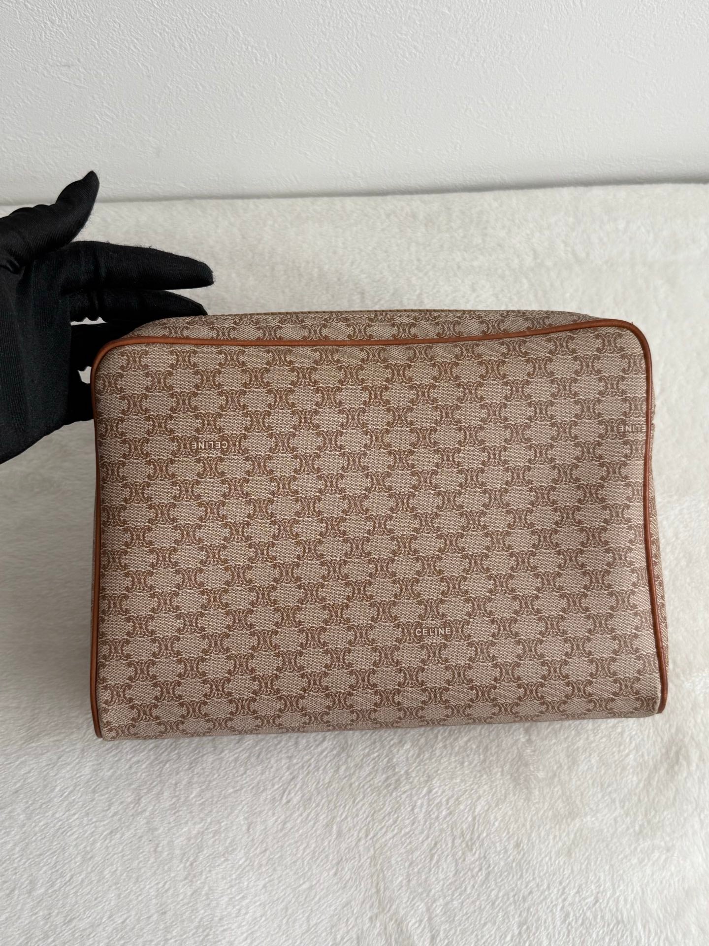 CELINE Macadam Beige Clutch