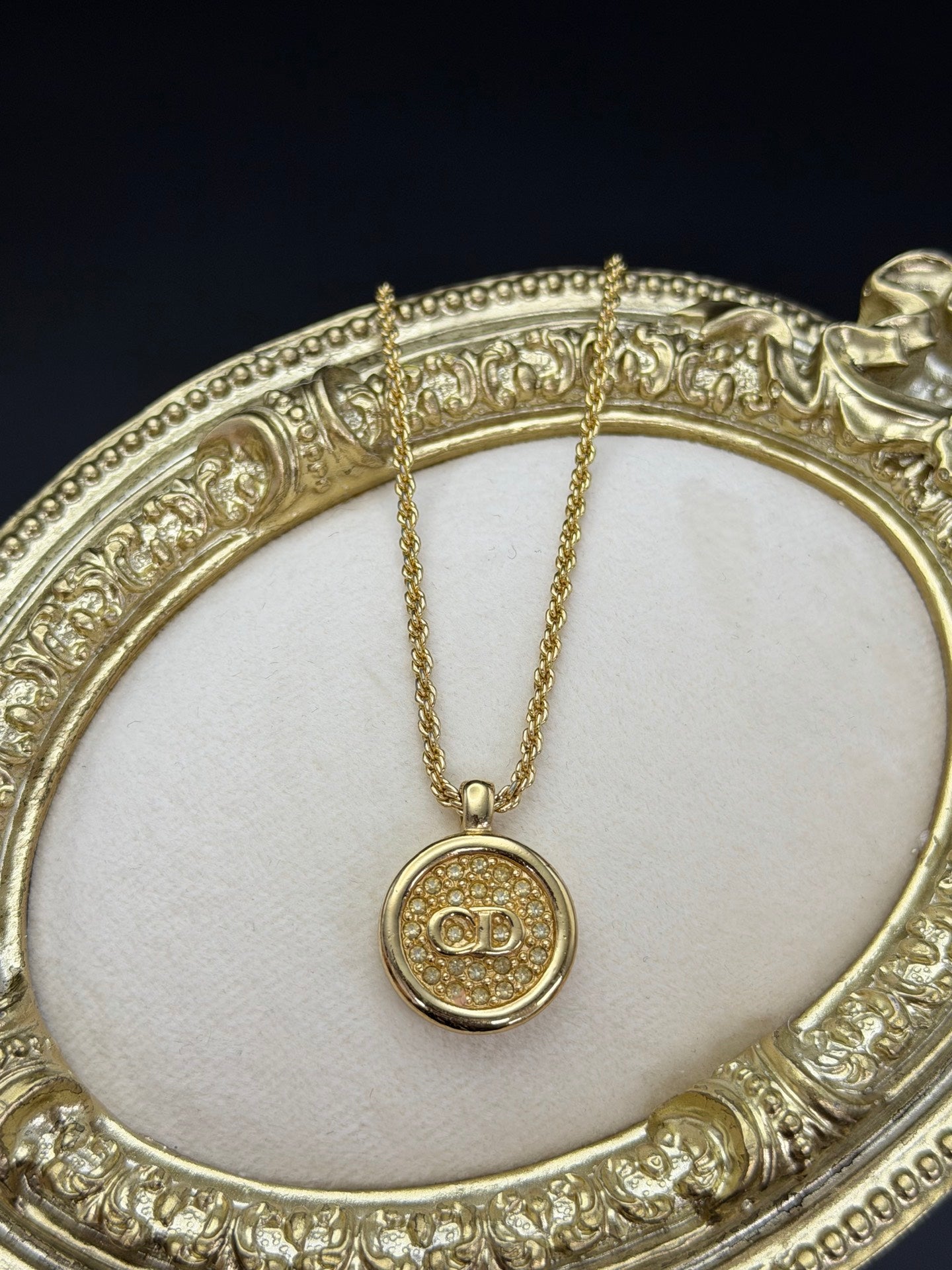 CHRISTIAN DIOR  Logo Necklace