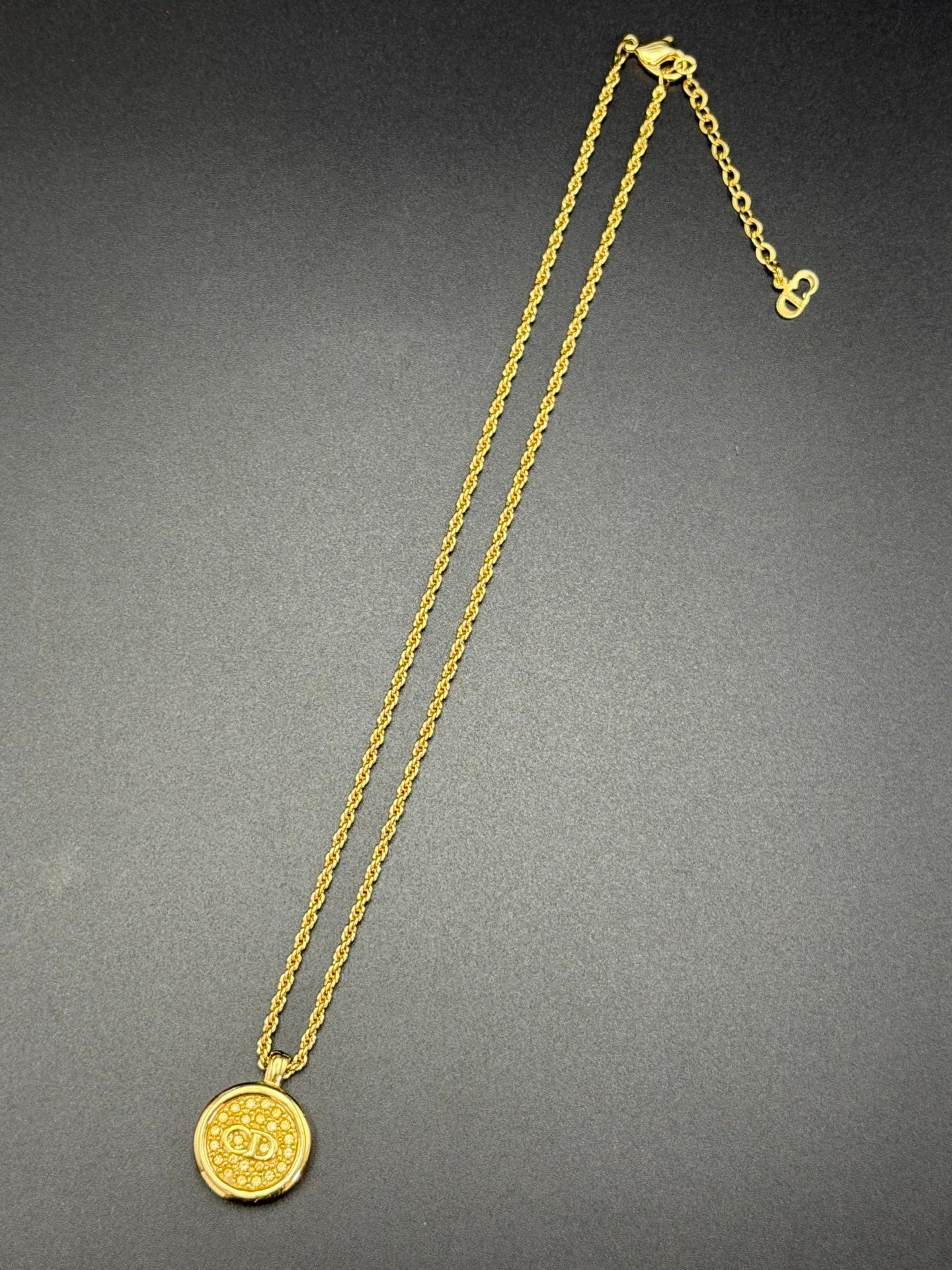 CHRISTIAN DIOR  Logo Necklace