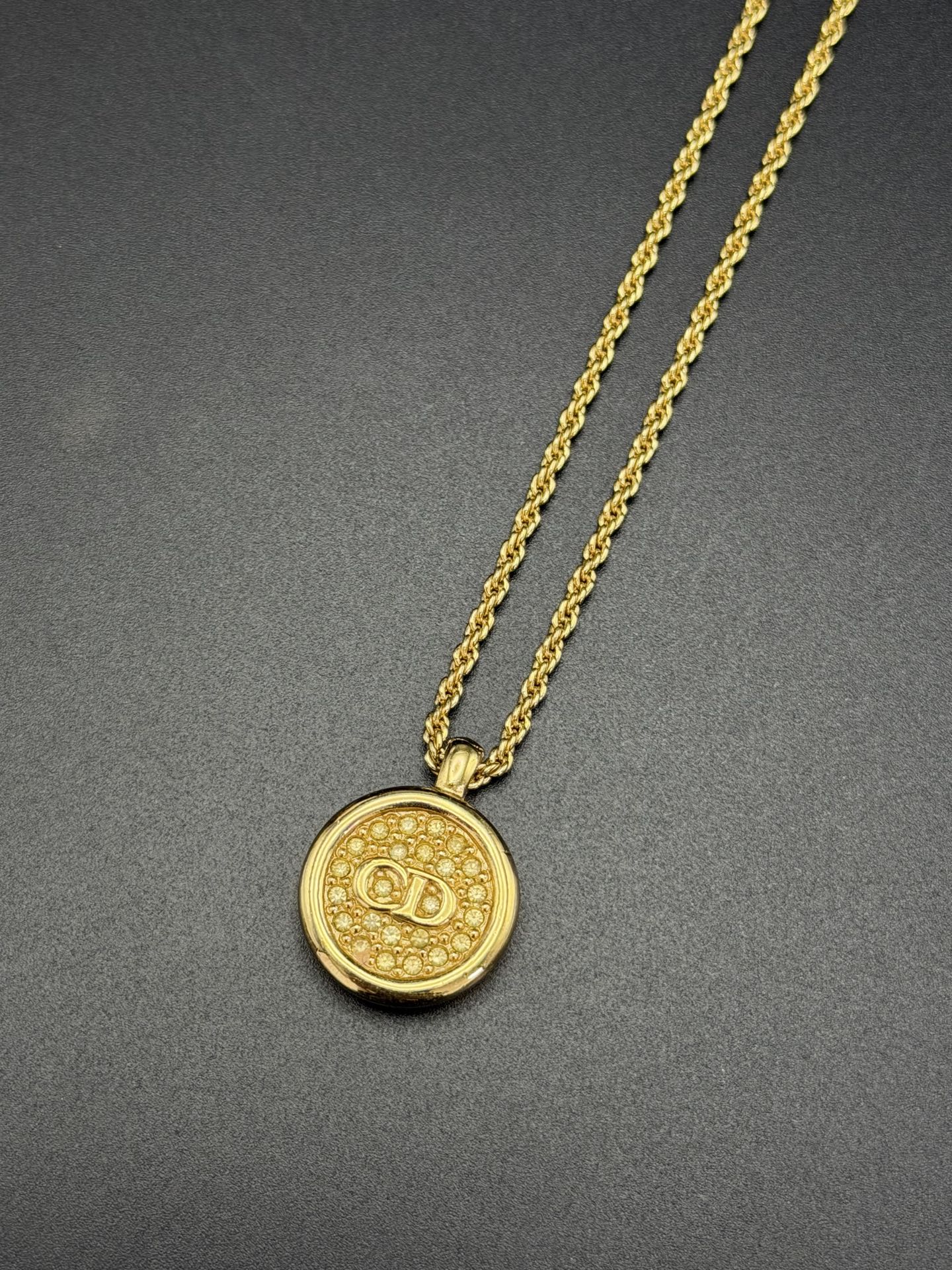 CHRISTIAN DIOR  Logo Necklace