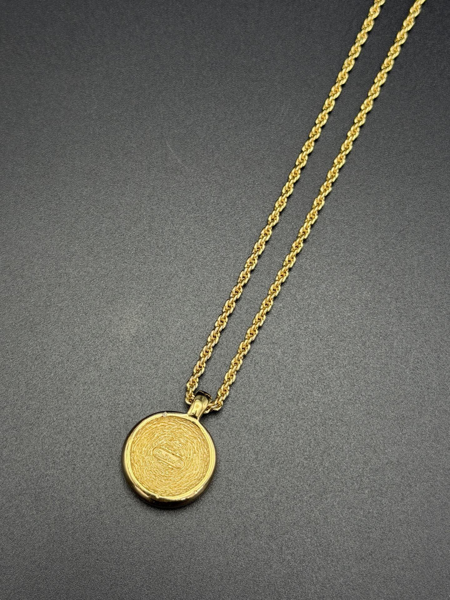 CHRISTIAN DIOR  Logo Necklace