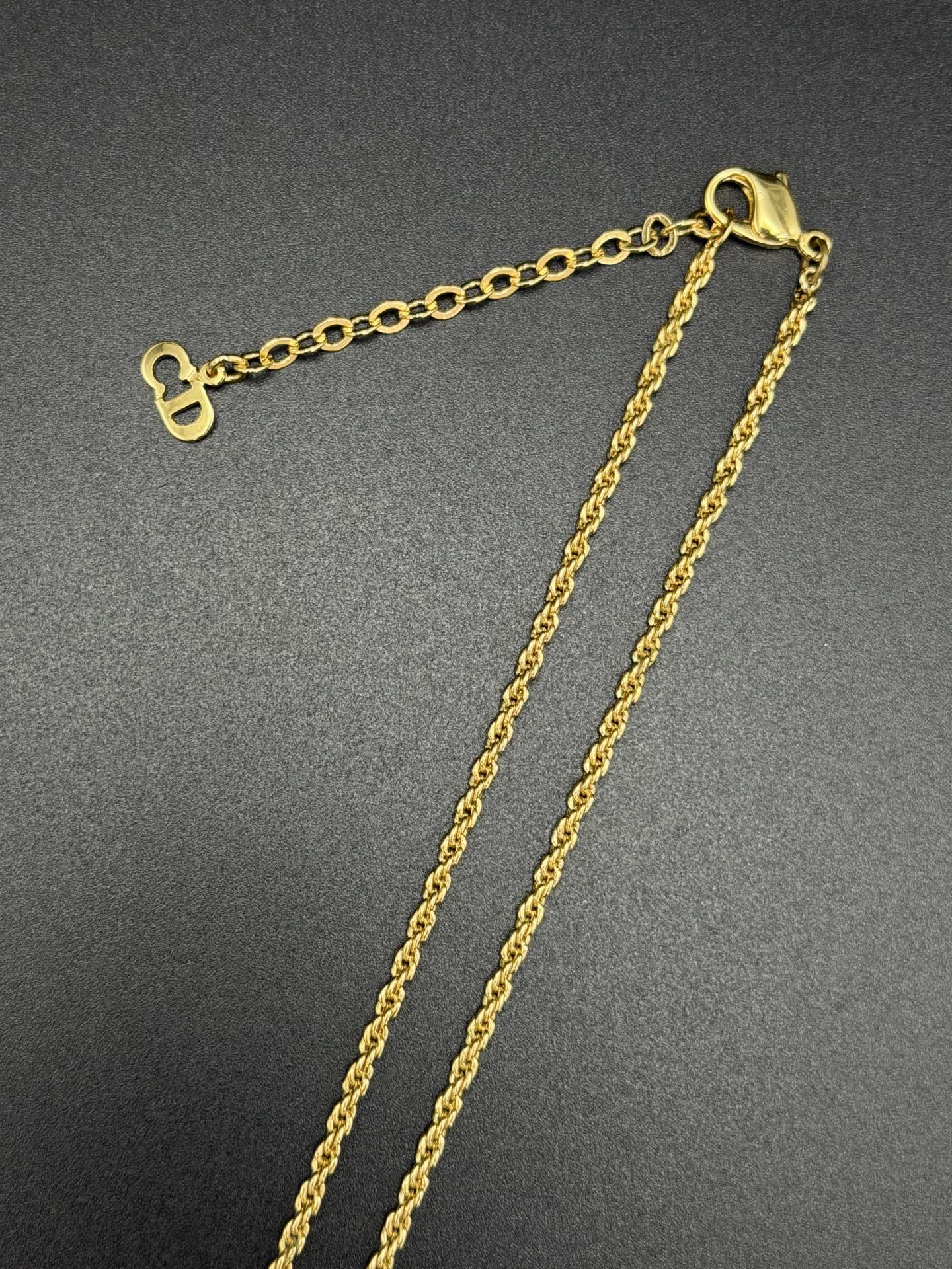 CHRISTIAN DIOR  Logo Necklace
