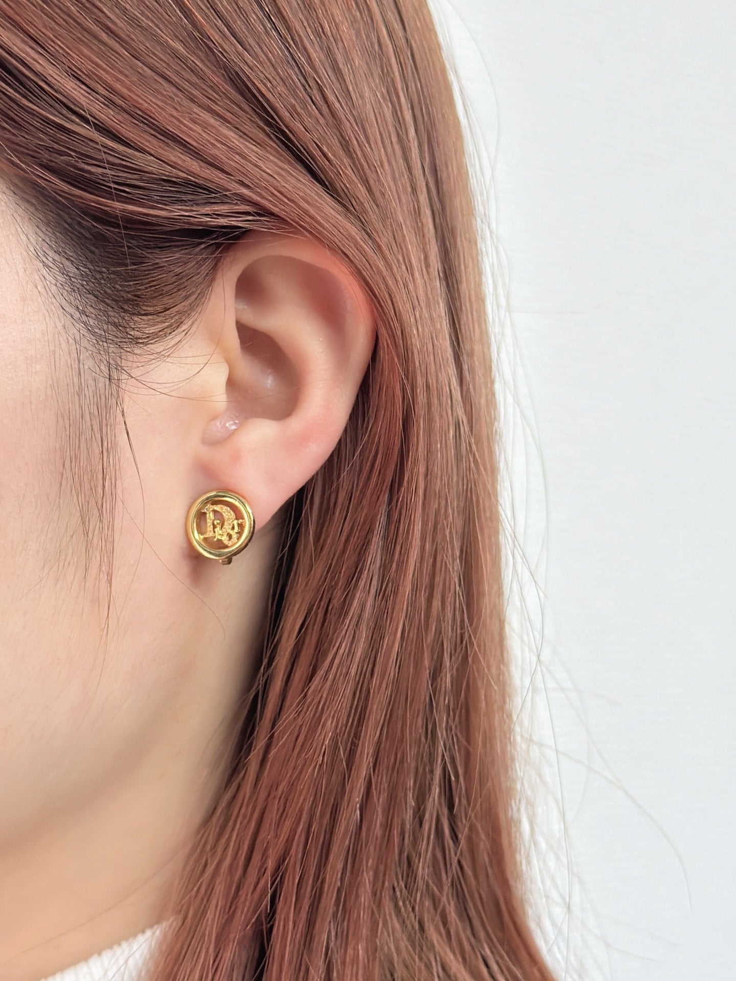 CHRISTIAN DIOR CD Logo Ear Clips