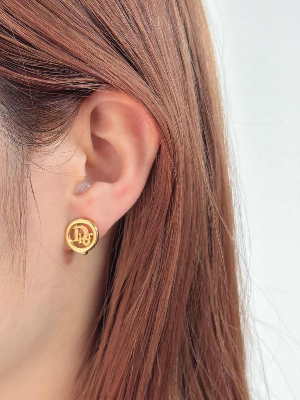 CHRISTIAN DIOR CD Logo Ear Clips