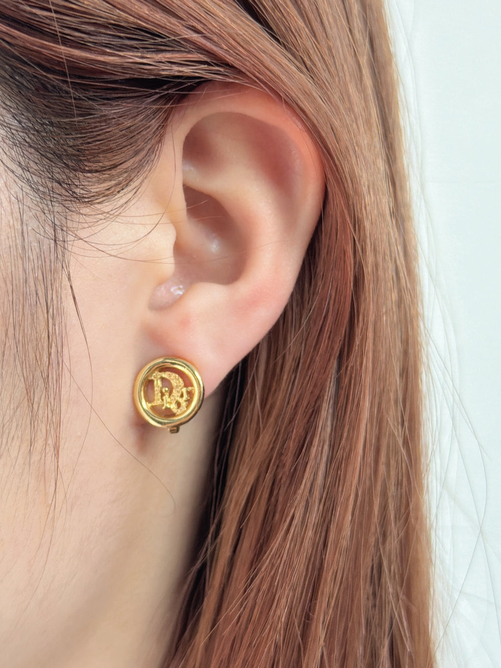 CHRISTIAN DIOR CD Logo Ear Clips