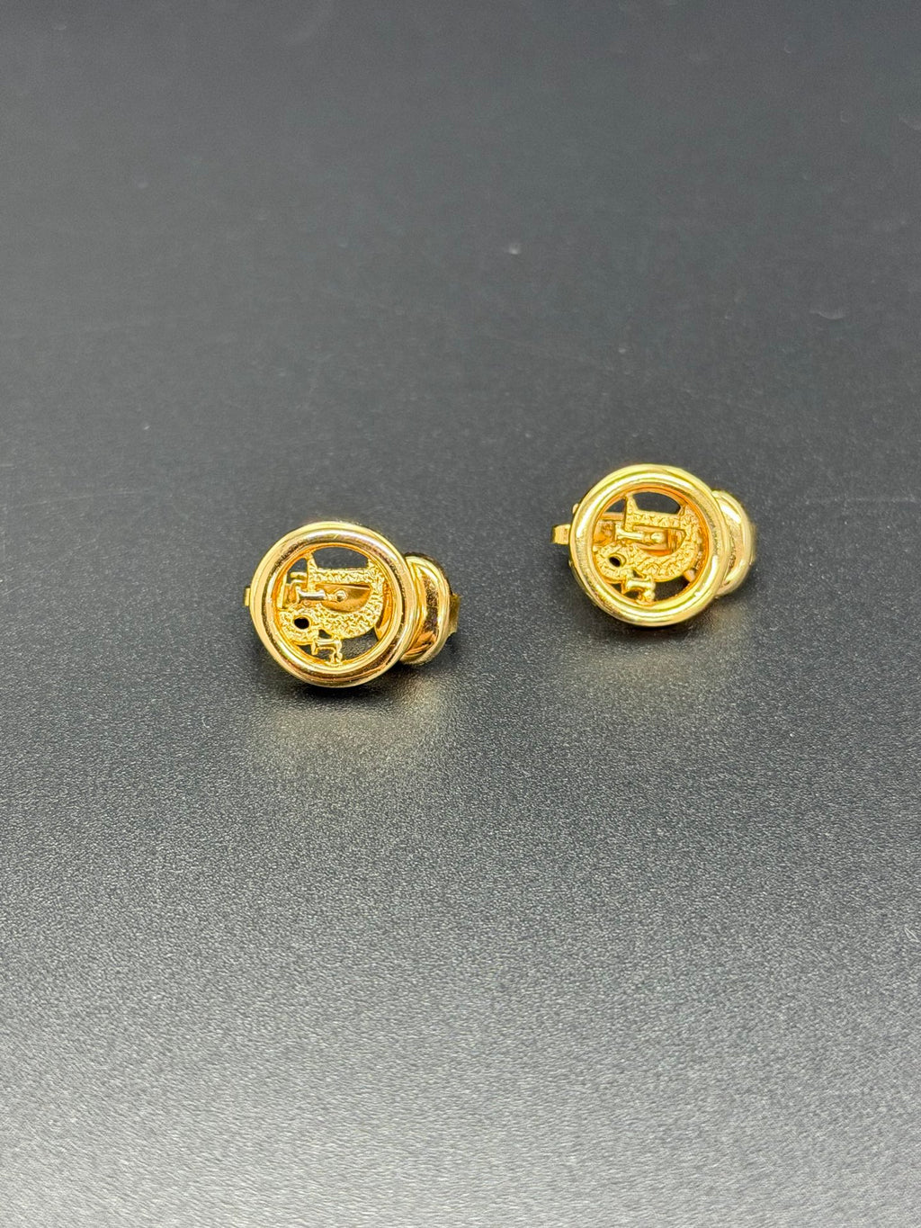 CHRISTIAN DIOR CD Logo Ear Clips